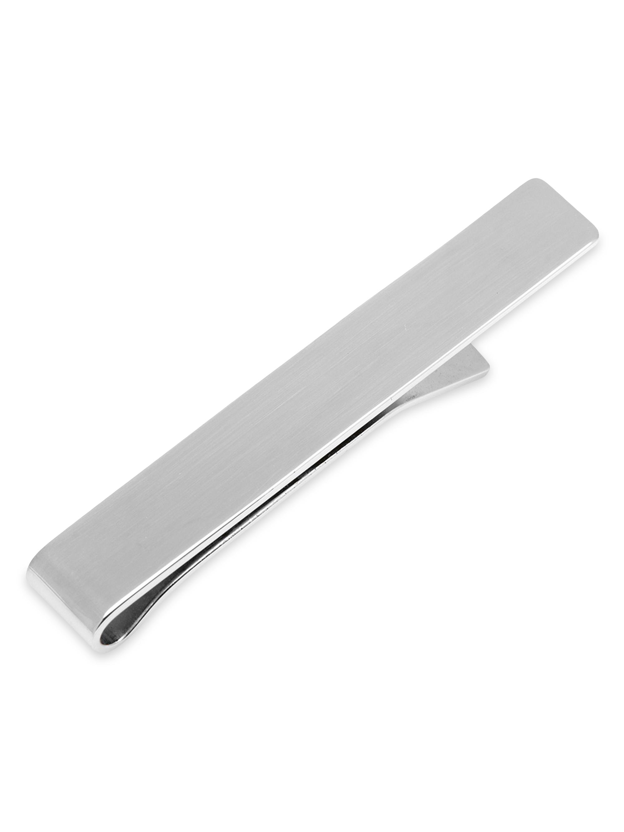 Cufflinks, Inc. Men's Sterling Silver Engravable Tie Bar - Silver