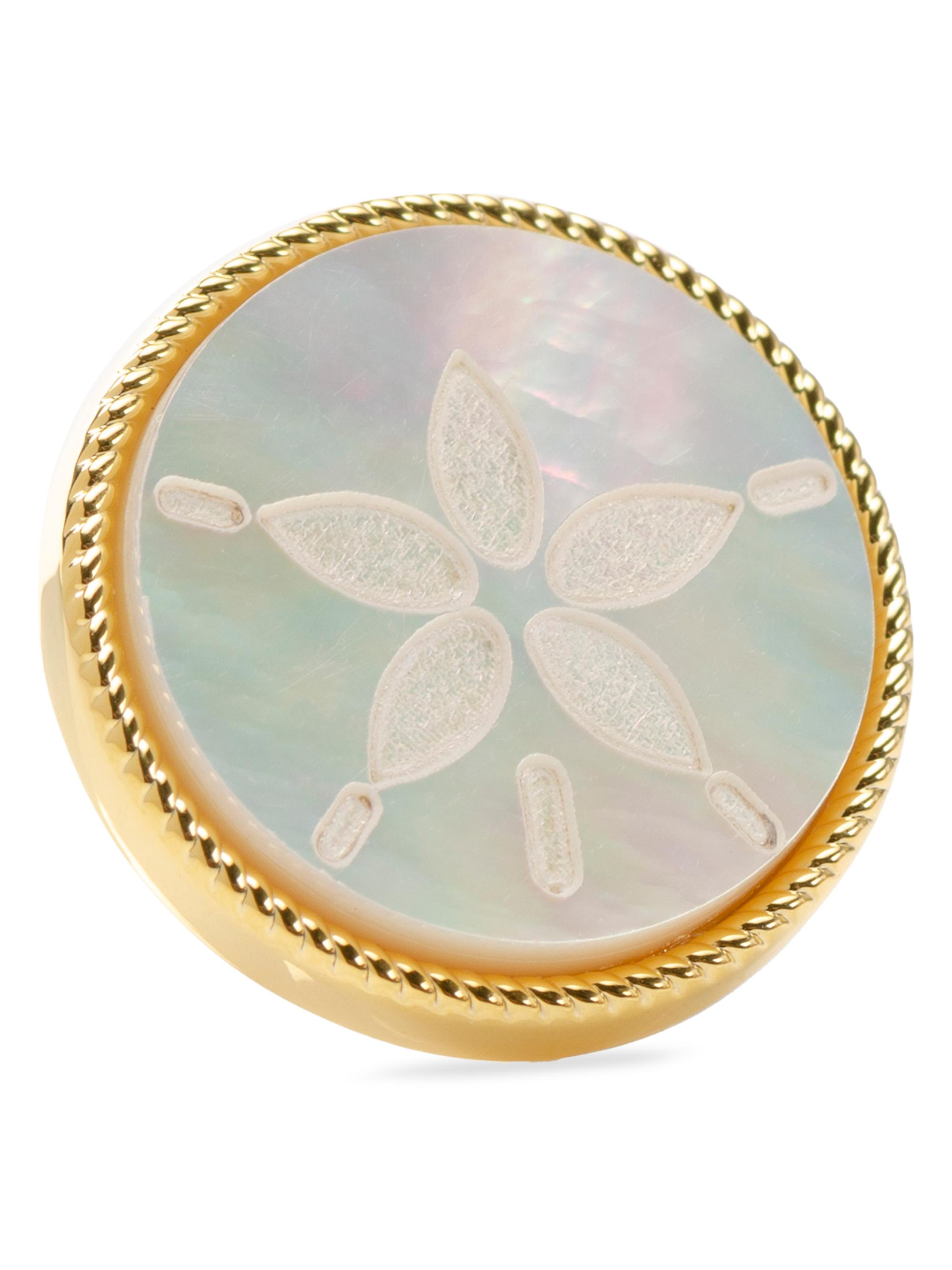 Cufflinks, Inc. Men's Sand Dollar Lapel Pin - Gold
