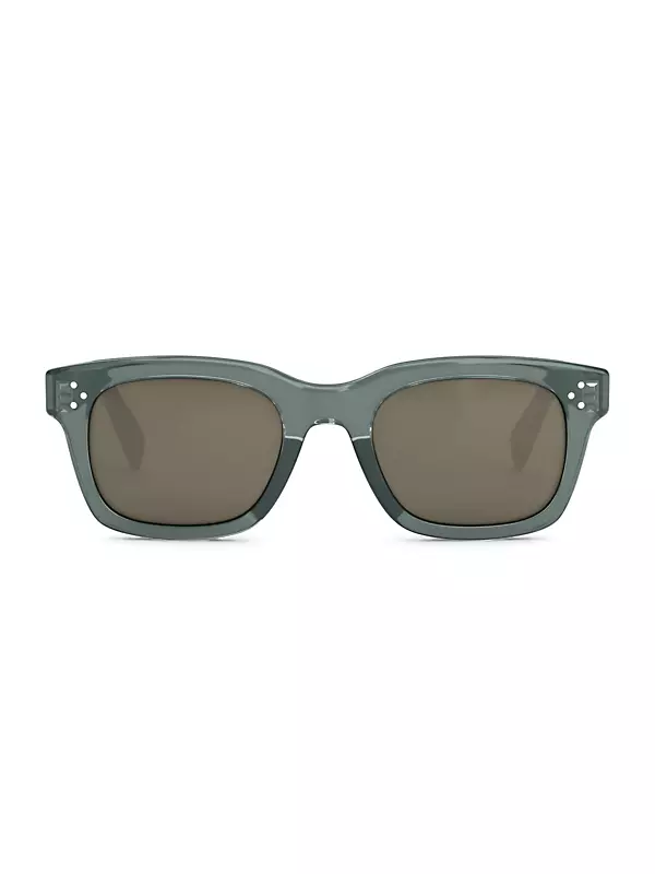 Shop CELINE Transparent 51MM Plastic Sunglasses