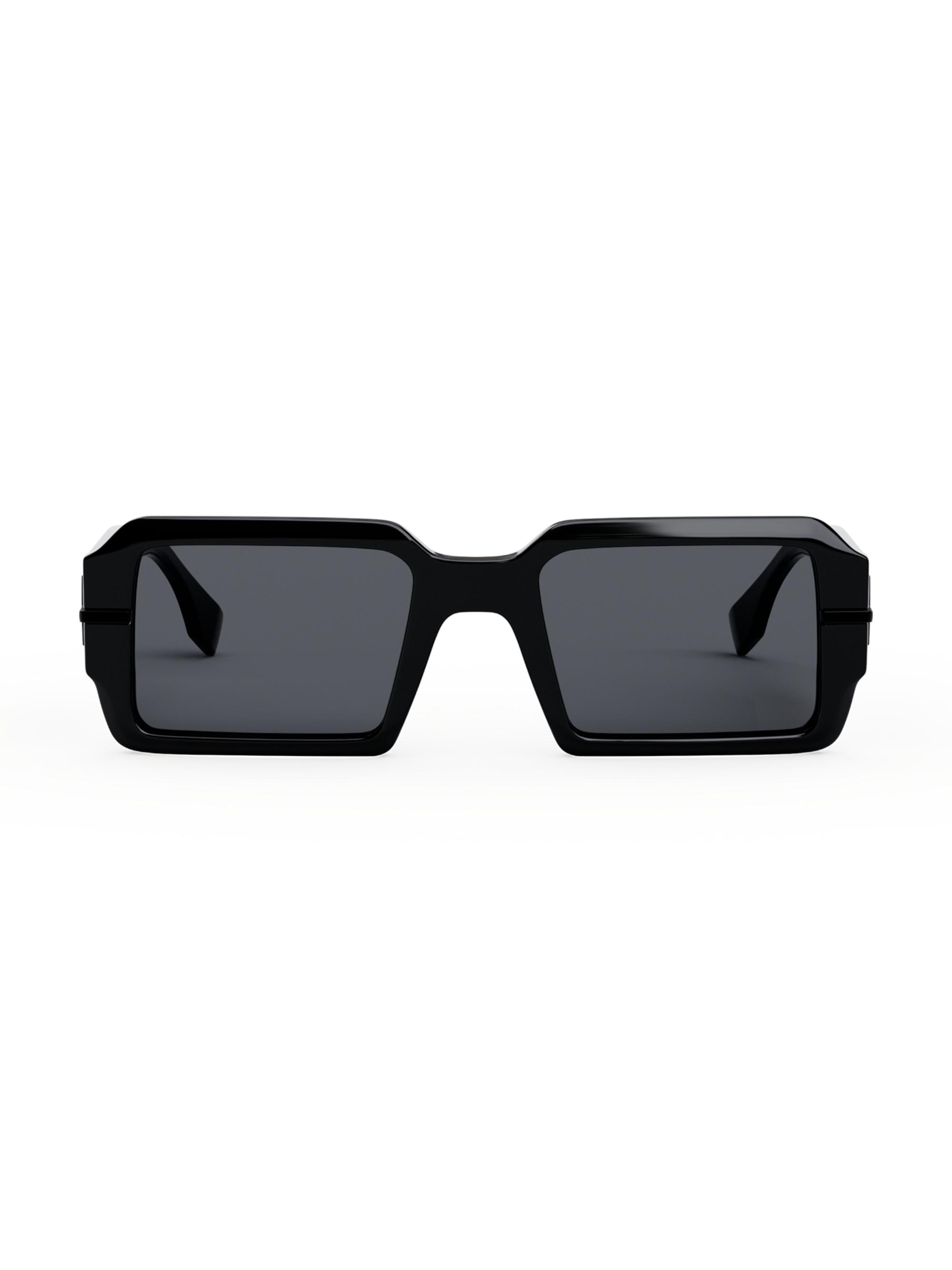 Fendi Men's O'Lock graphy 52MM Rectangular Sunglasses - Black