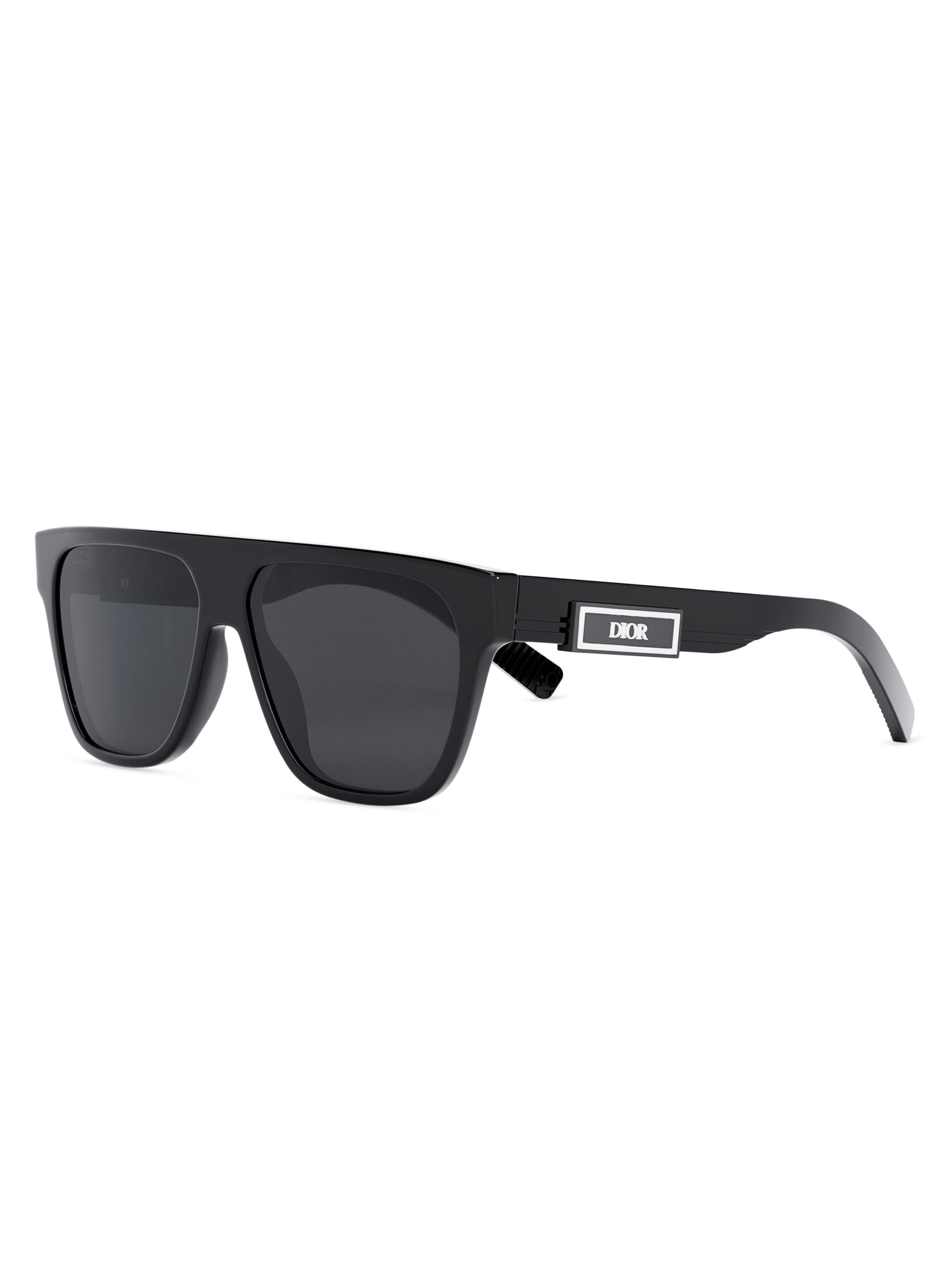 Dior Men's B23 S3I 57MM Square Sunglasses - Black