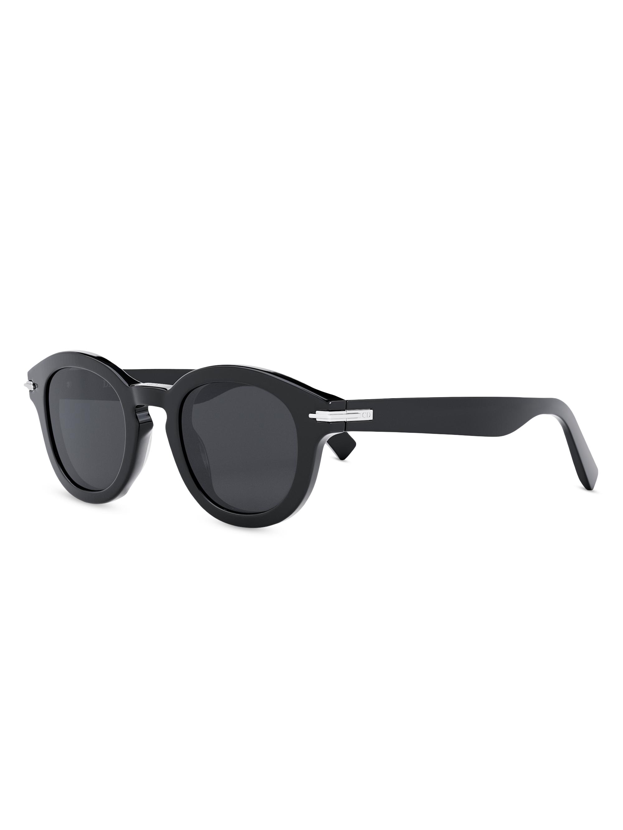 Dior Men's BlackSuit R5I 48MM Round Sunglasses - Black
