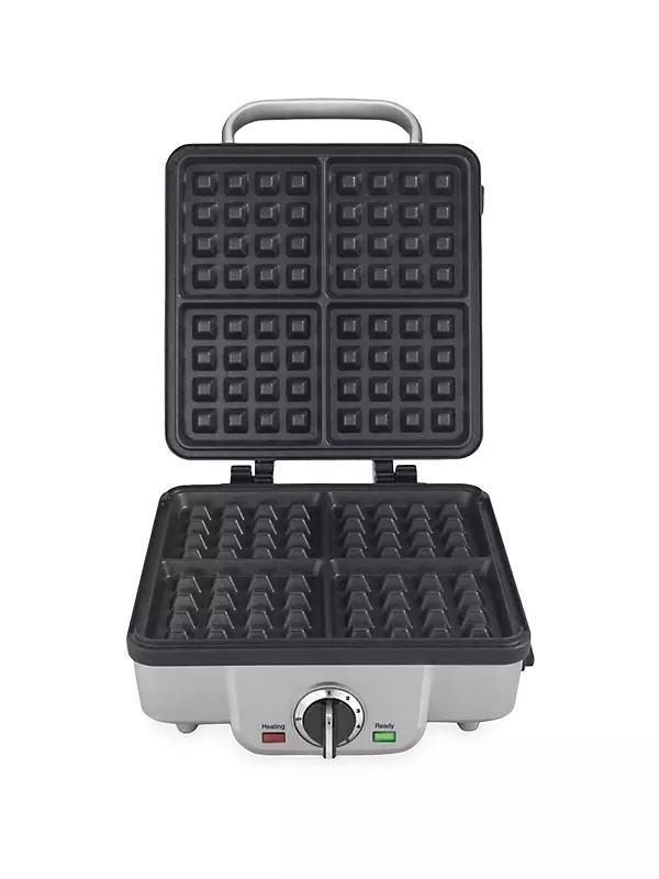Gourmet Digital Belgian Waffle Maker with Removable Plates, 4 slice