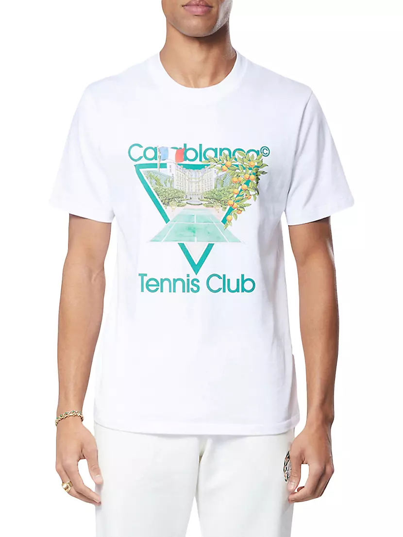 Shop Casablanca Tennis Club Graphic T-Shirt | Saks Fifth Avenue