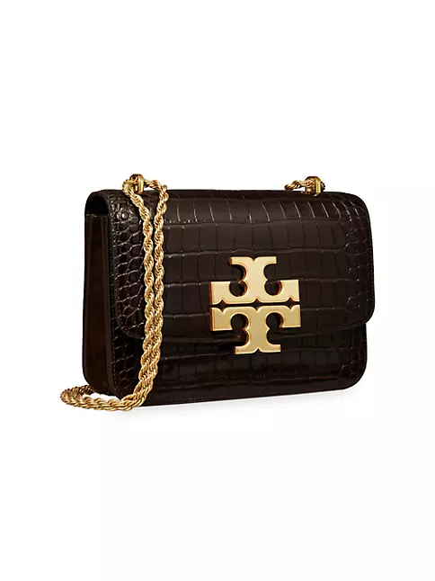 Tory Burch Eleanor Small Convertible Bag in Beige Leather Flesh