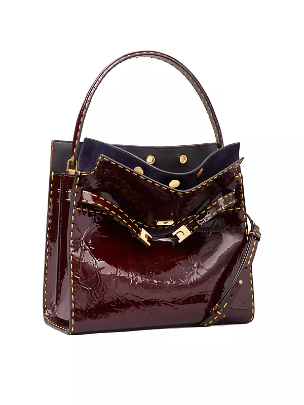 Tom Ford Small Crinkled Patent-leather Bag