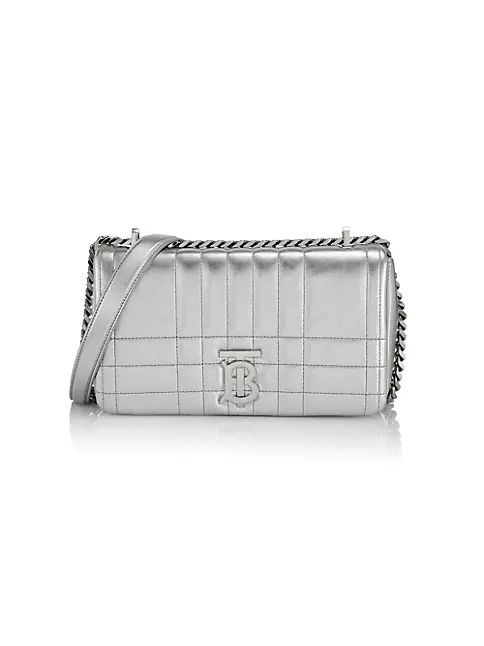 Burberry Lola Small Check-Quilted Shoulder Bag