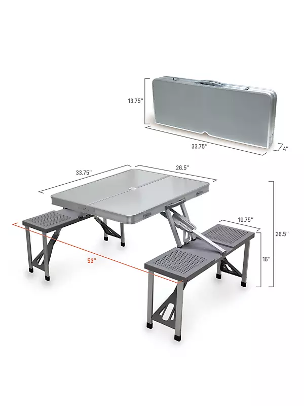 Aluminum Portable Picnic Table