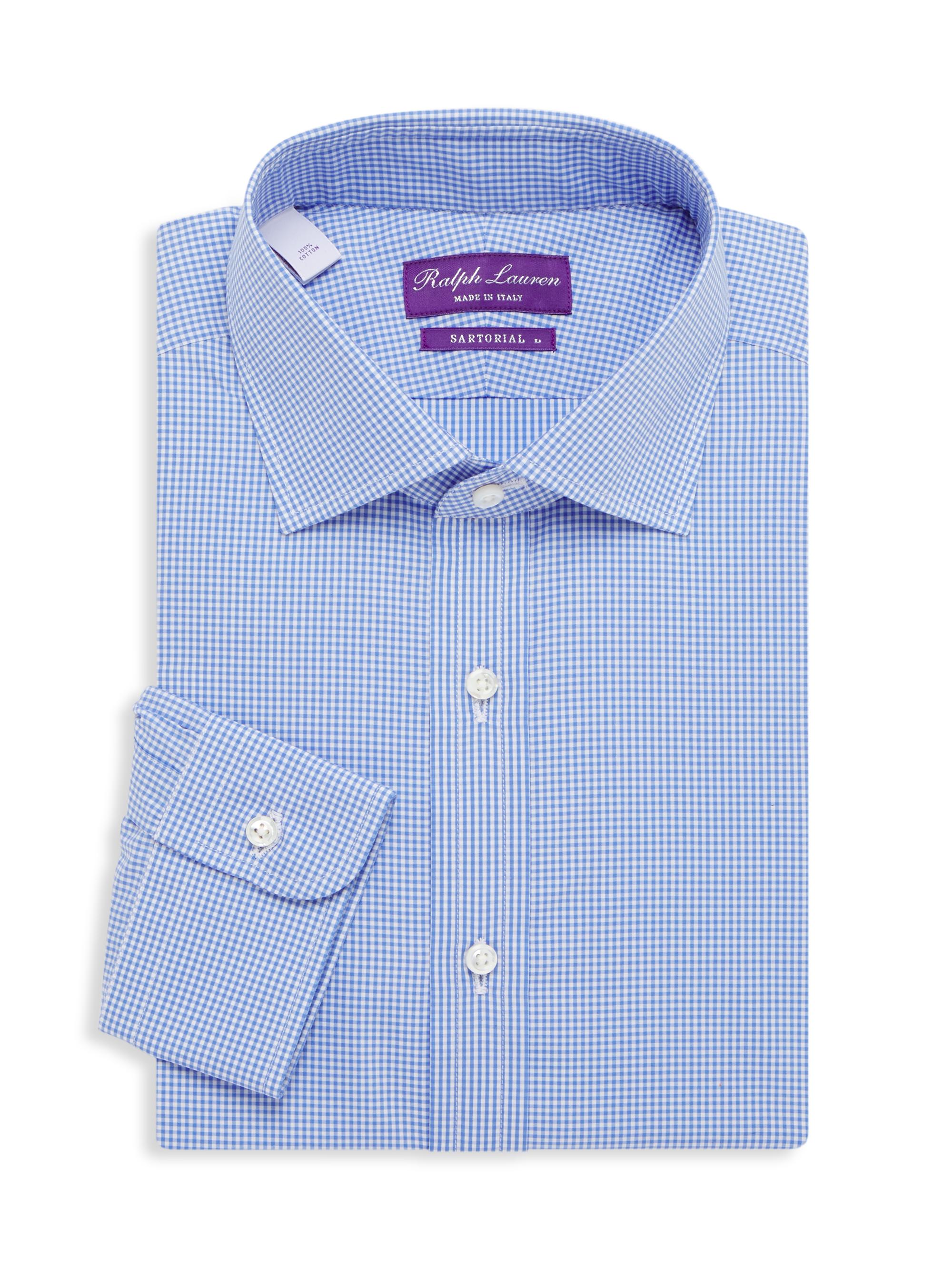 Ralph Lauren Purple Label Striped Poplin Shirt | Saks Fifth Avenue