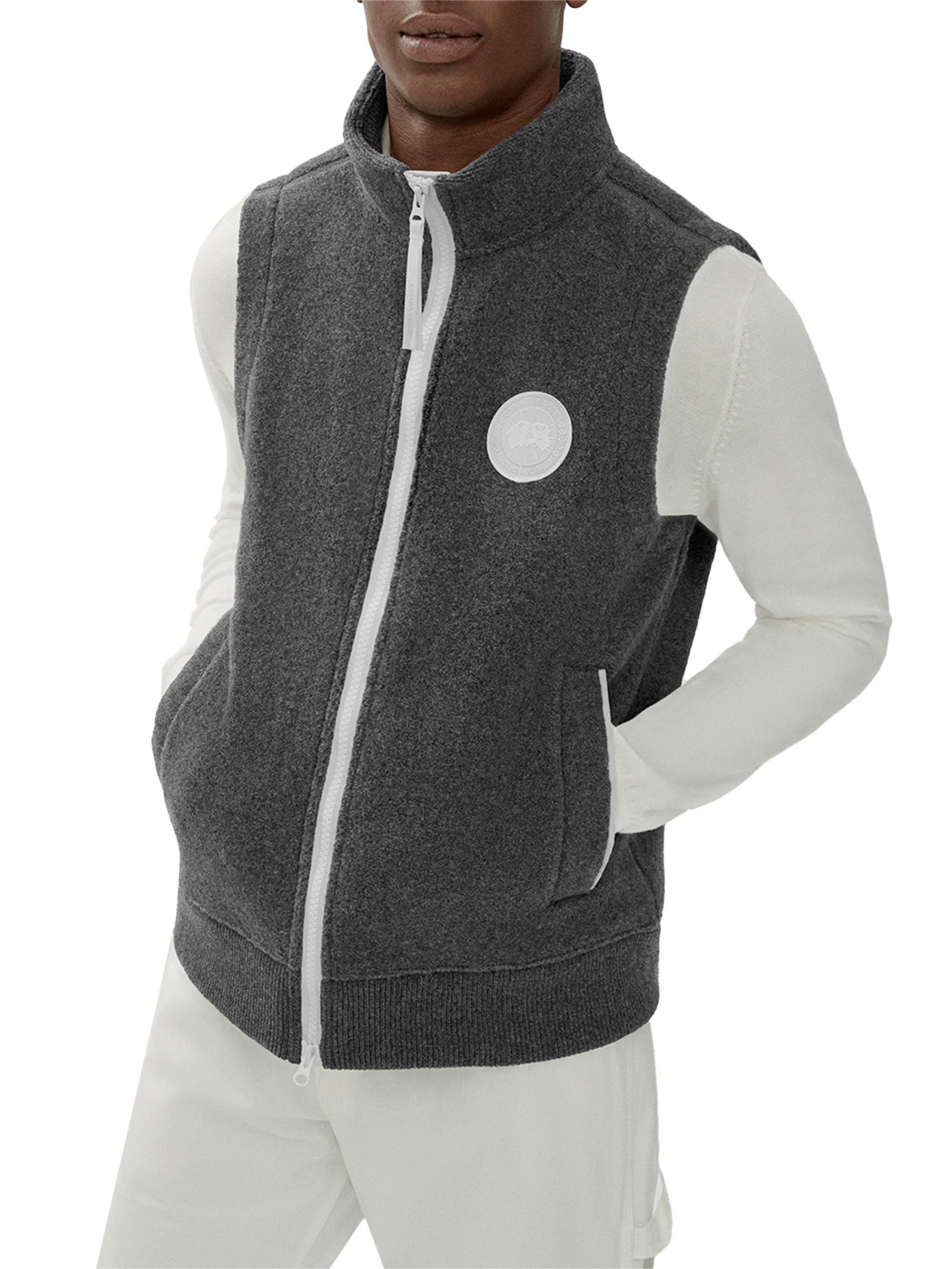 Canada Goose Men's Humannature Mersey Fleece Vest - Quarry Grey | Thumbnail 3