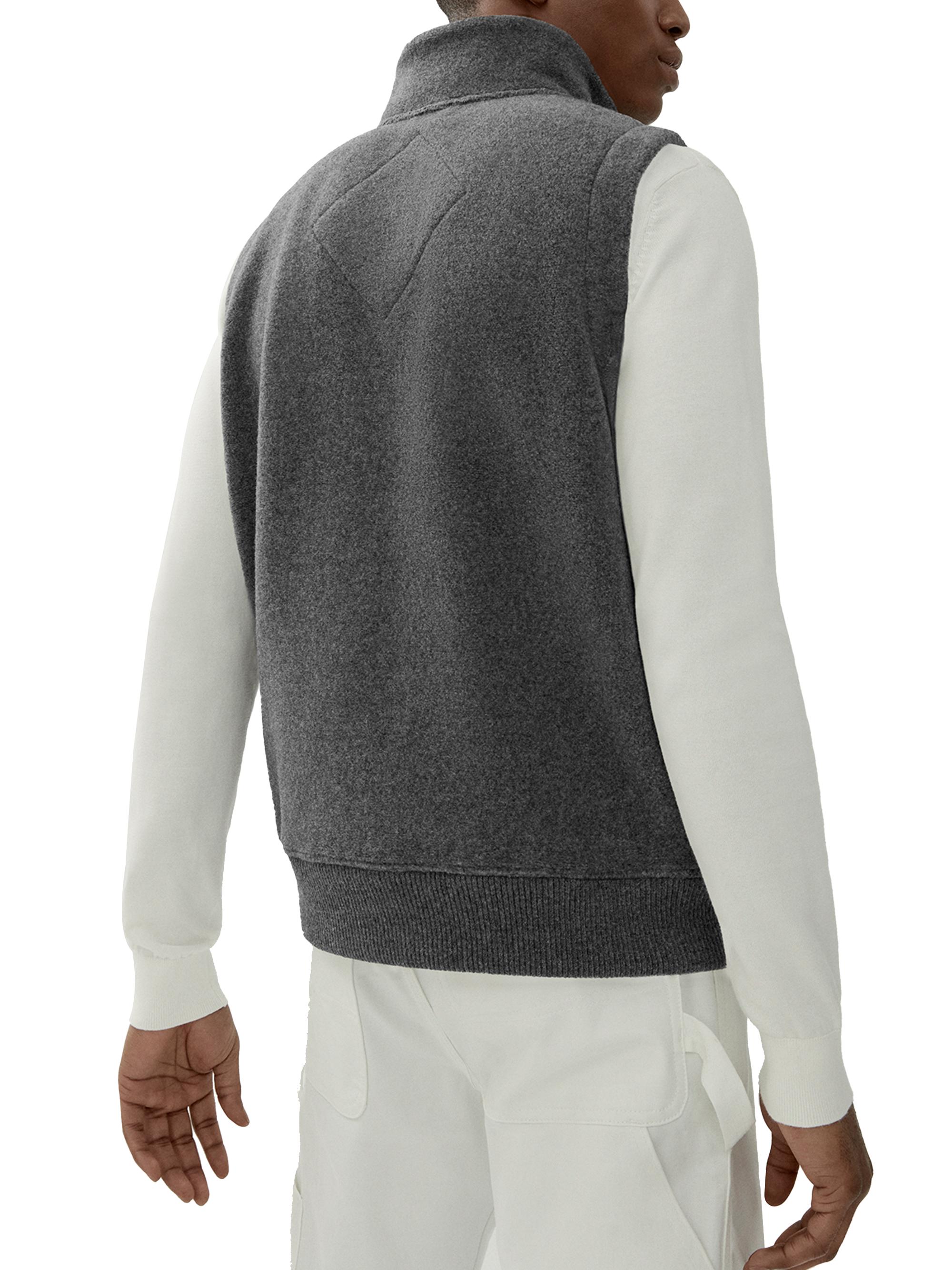 Canada Goose Men's Humannature Mersey Fleece Vest - Quarry Grey | Thumbnail 4