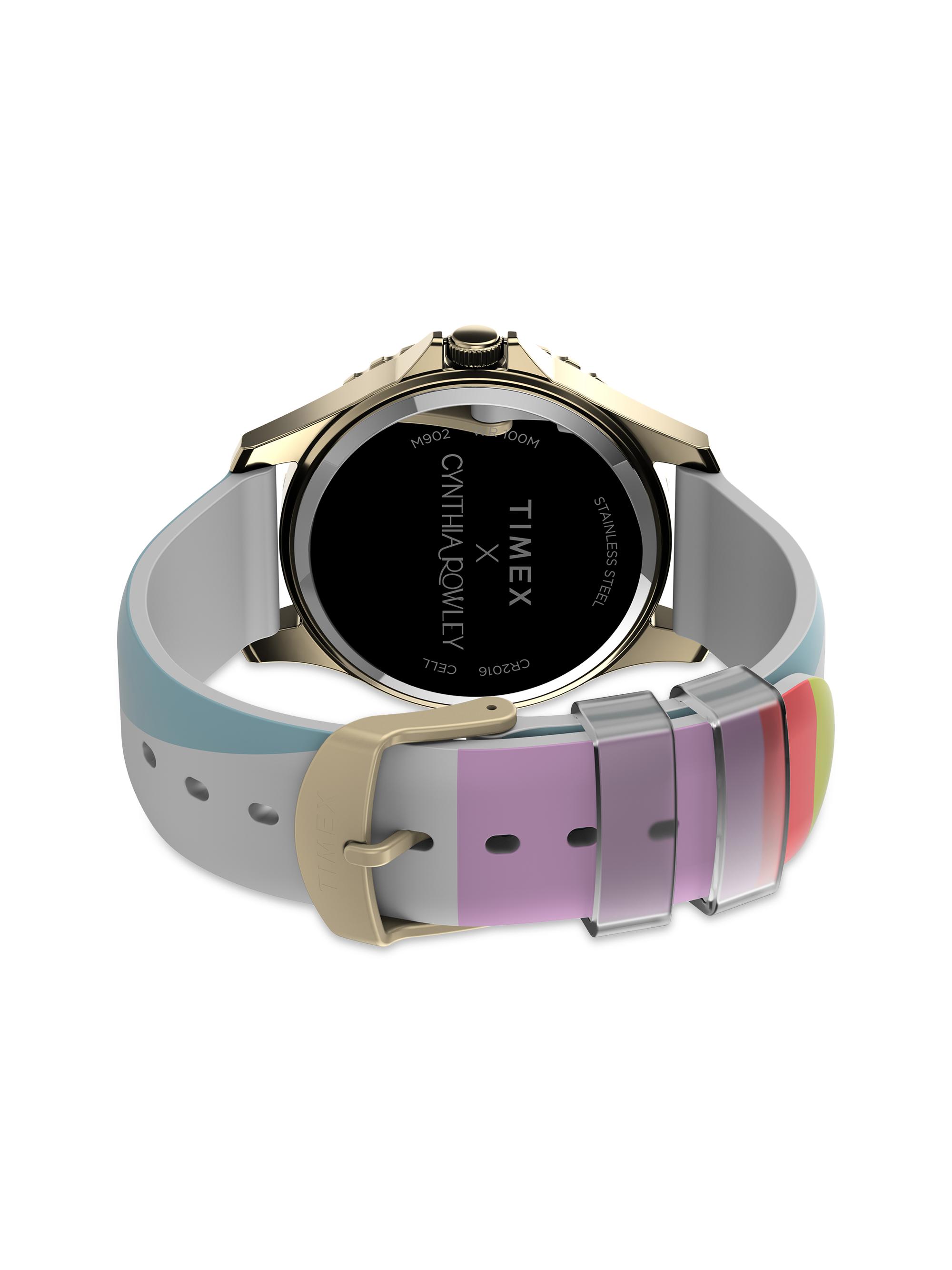 Timex X Cynthia Rowley Watch with Blue Pouch Timex ​38MM Timex x Cynthia Rowley Navi Watch | Saks Fifth  main image 4