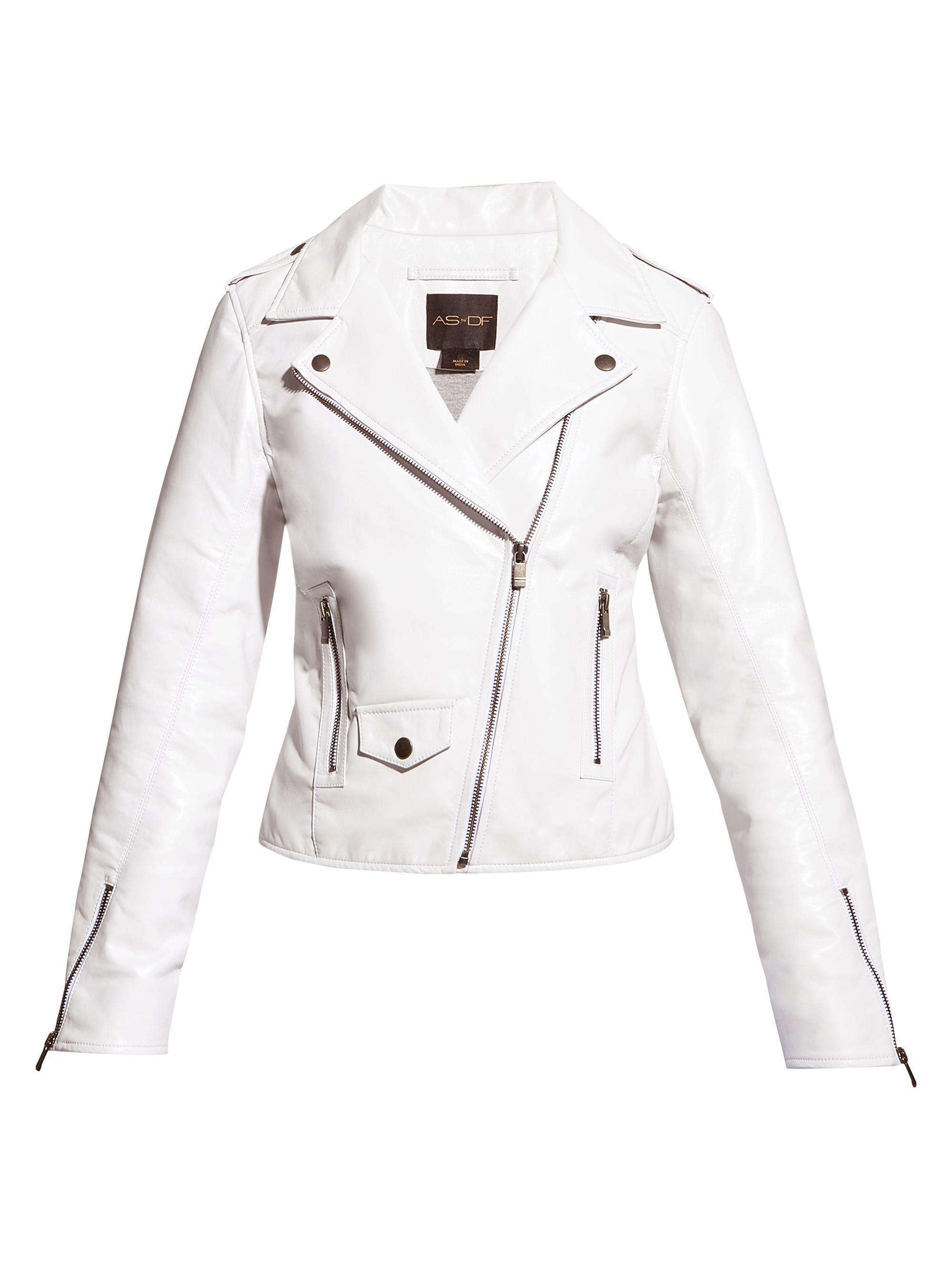 AS by DF Women's Cult Recycled Leather Jacket - White