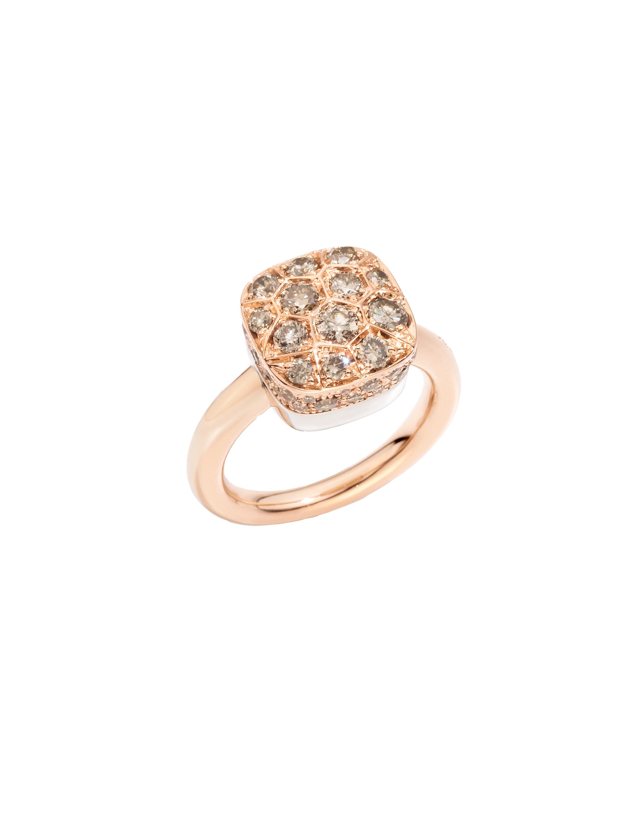 Pomellato Women's Nudo Two-Tone 18K Gold & 1.6 TCW Diamond Ring - Pink