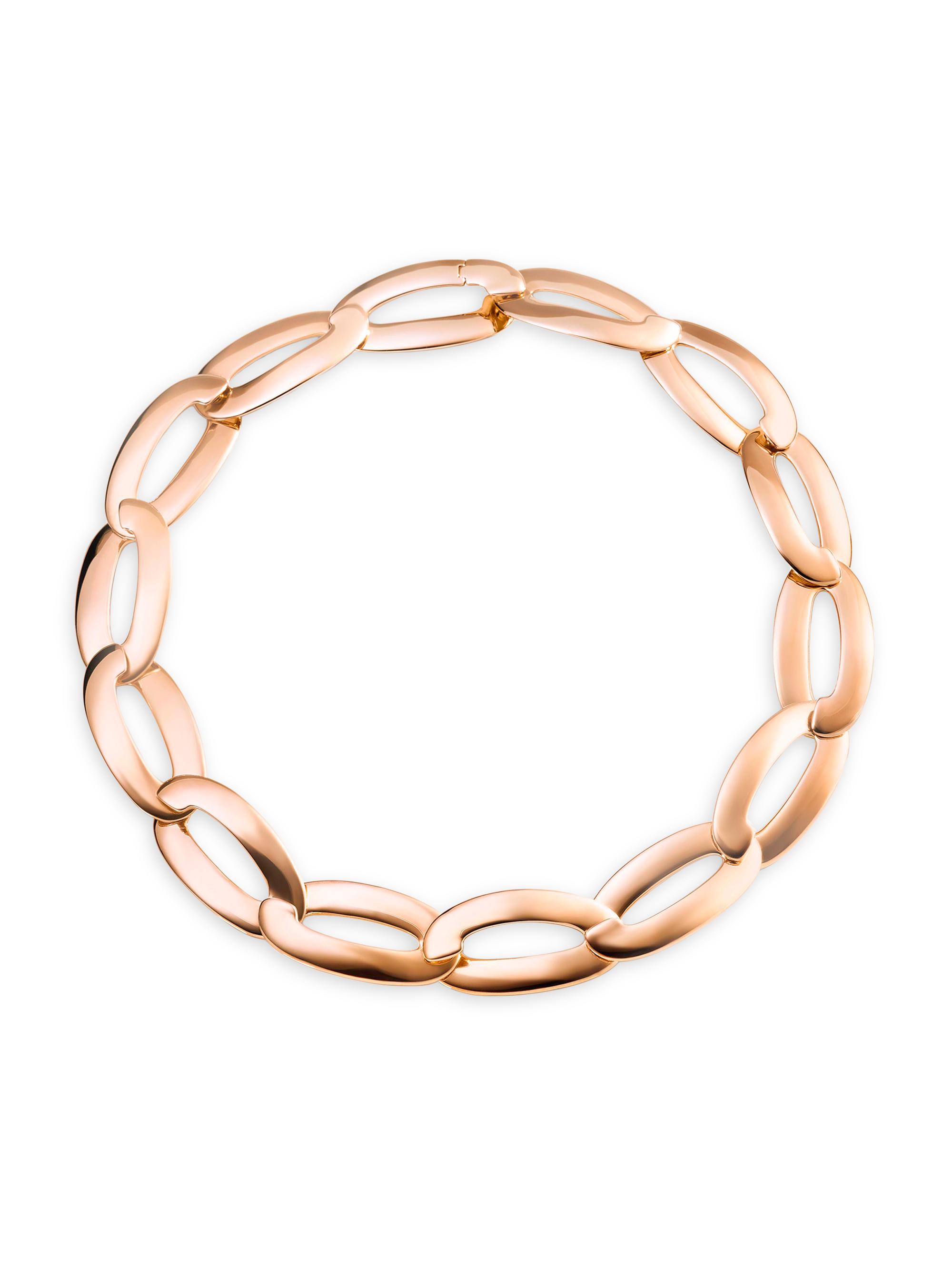 Vhernier Women's Olimpia 18K Rose Gold Oval-Link Chain Necklace - Rose Gold