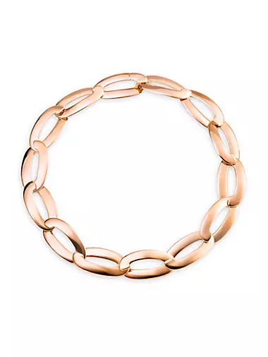 Olimpia 18K Rose Gold Oval-Link Chain Necklace