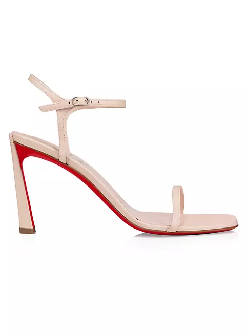 Christian Louboutin 38 US 8 Red Strap Open Toe Sandals/Pumps red sole high  heels