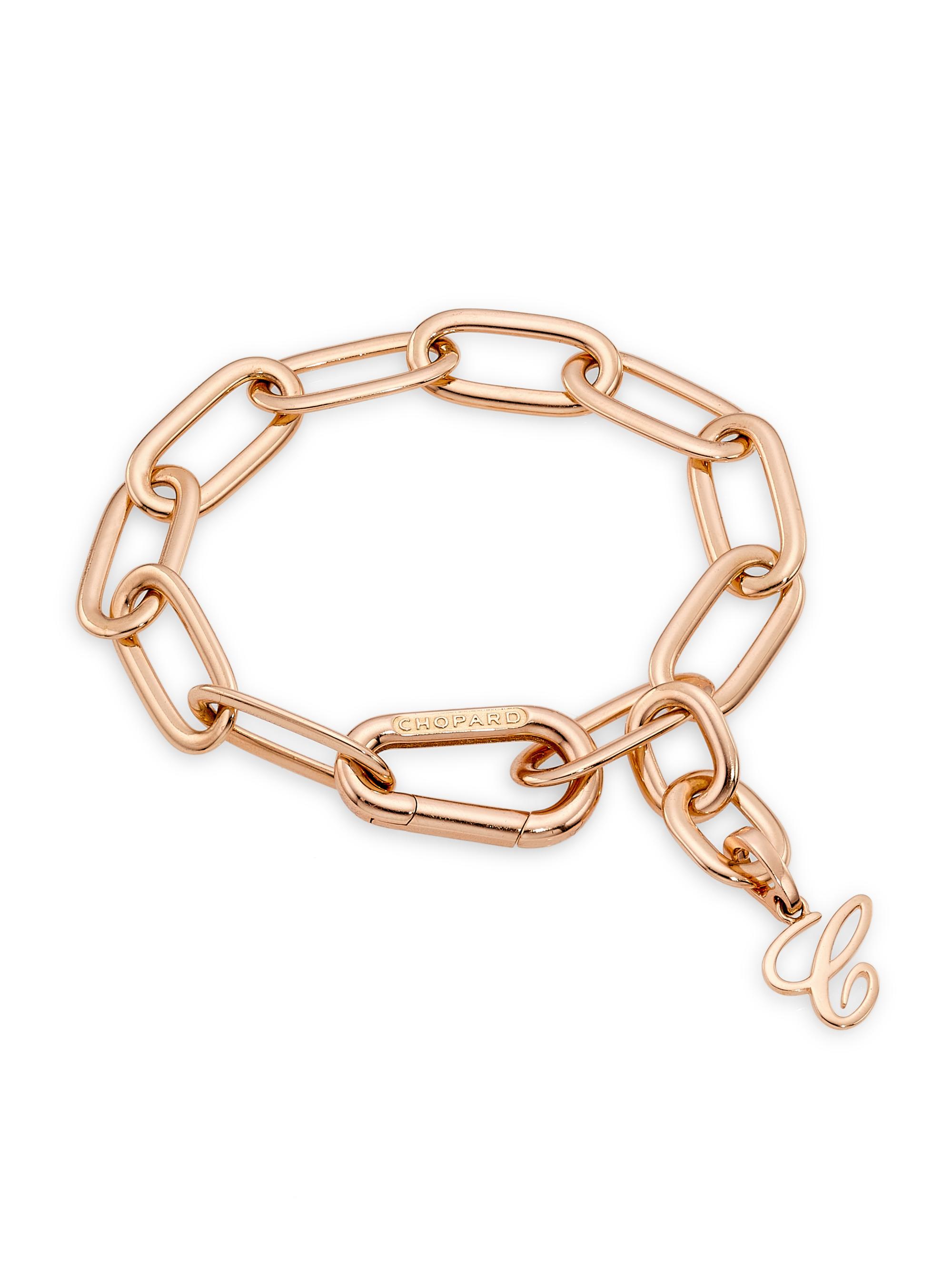 Chopard Women's Les Chaines 18K Rose Gold Paper Clip Chain Bracelet - Rose Gold