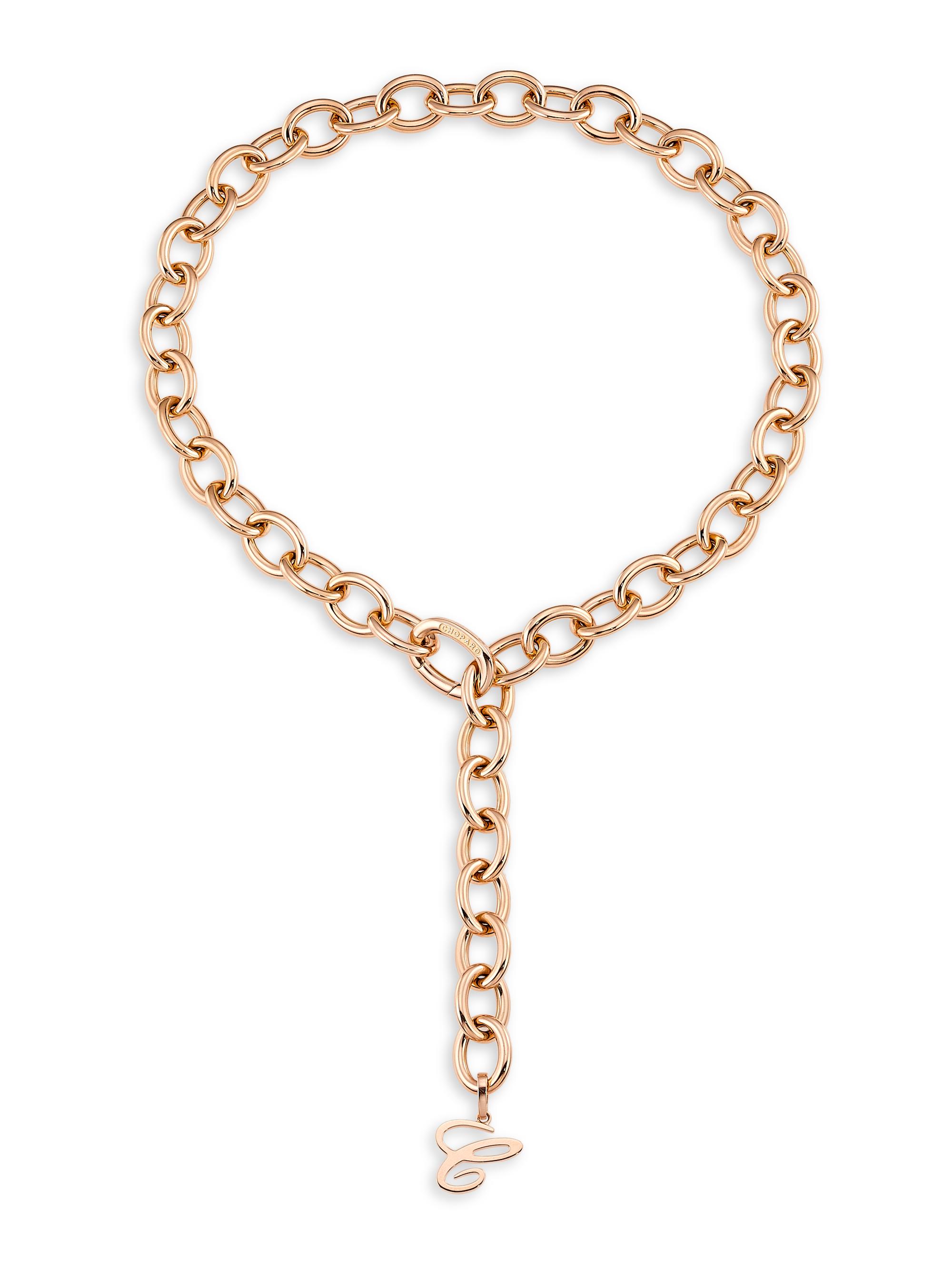 Chopard Women's Les Chaines 18K Rose Gold Paper Clip Chain Necklace - Rose Gold