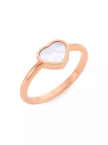 My Happy Hearts 18K Rose Gold & Mother-Of-Pearl Ring