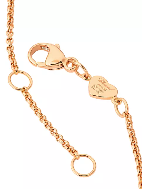 Shop Chopard My Happy Hearts 18K Rose Gold & Mother-Of-Pearl Heart Pendant  Necklace