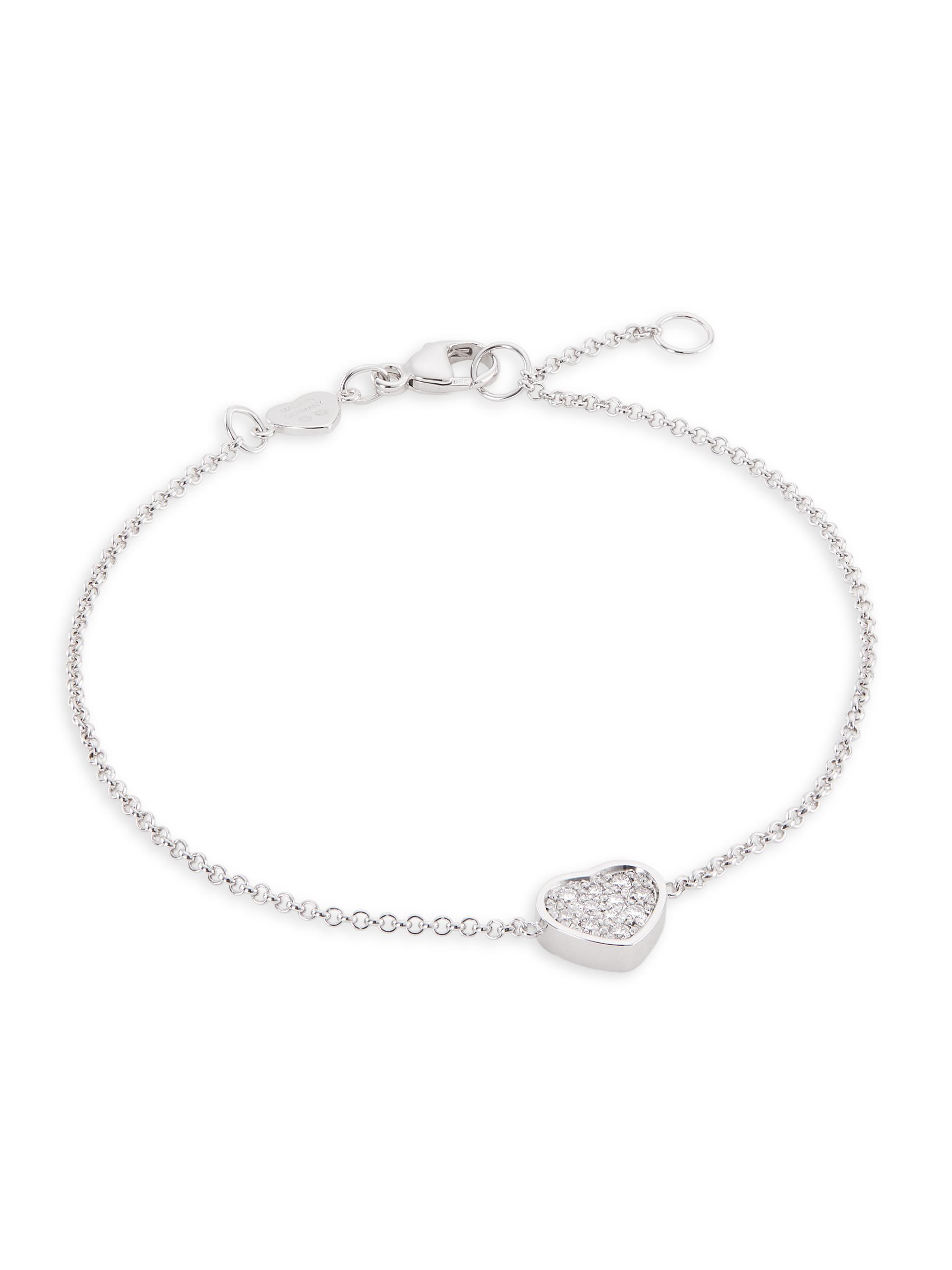 Chopard Women's My Happy Hearts 18K White Gold & Diamond Bracelet
