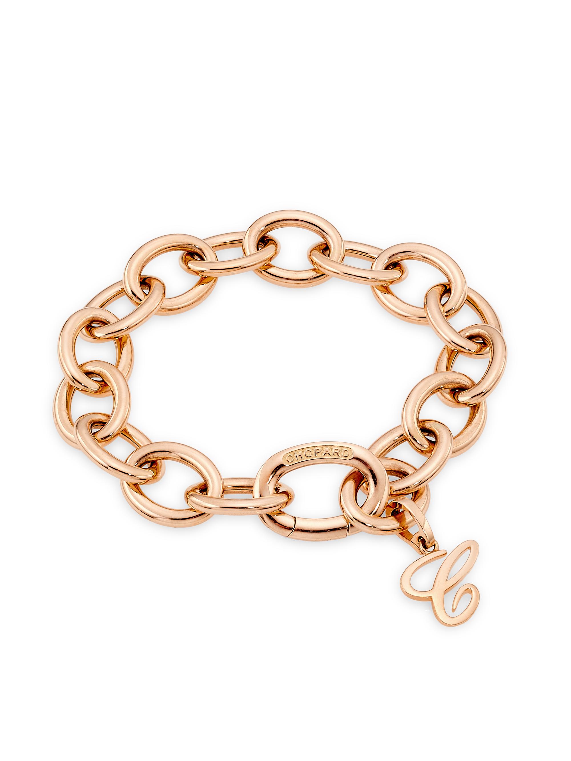 Chopard Women's Les Chaines 18K Rose Gold Oval-Link Chain Bracelet - Rose Gold