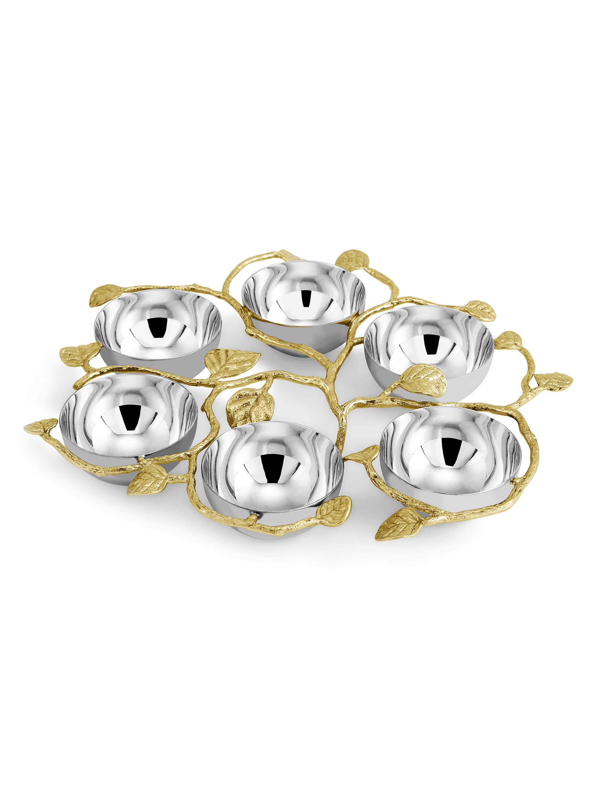 Michael Aram Botanical Leaf Gold Seder Plate