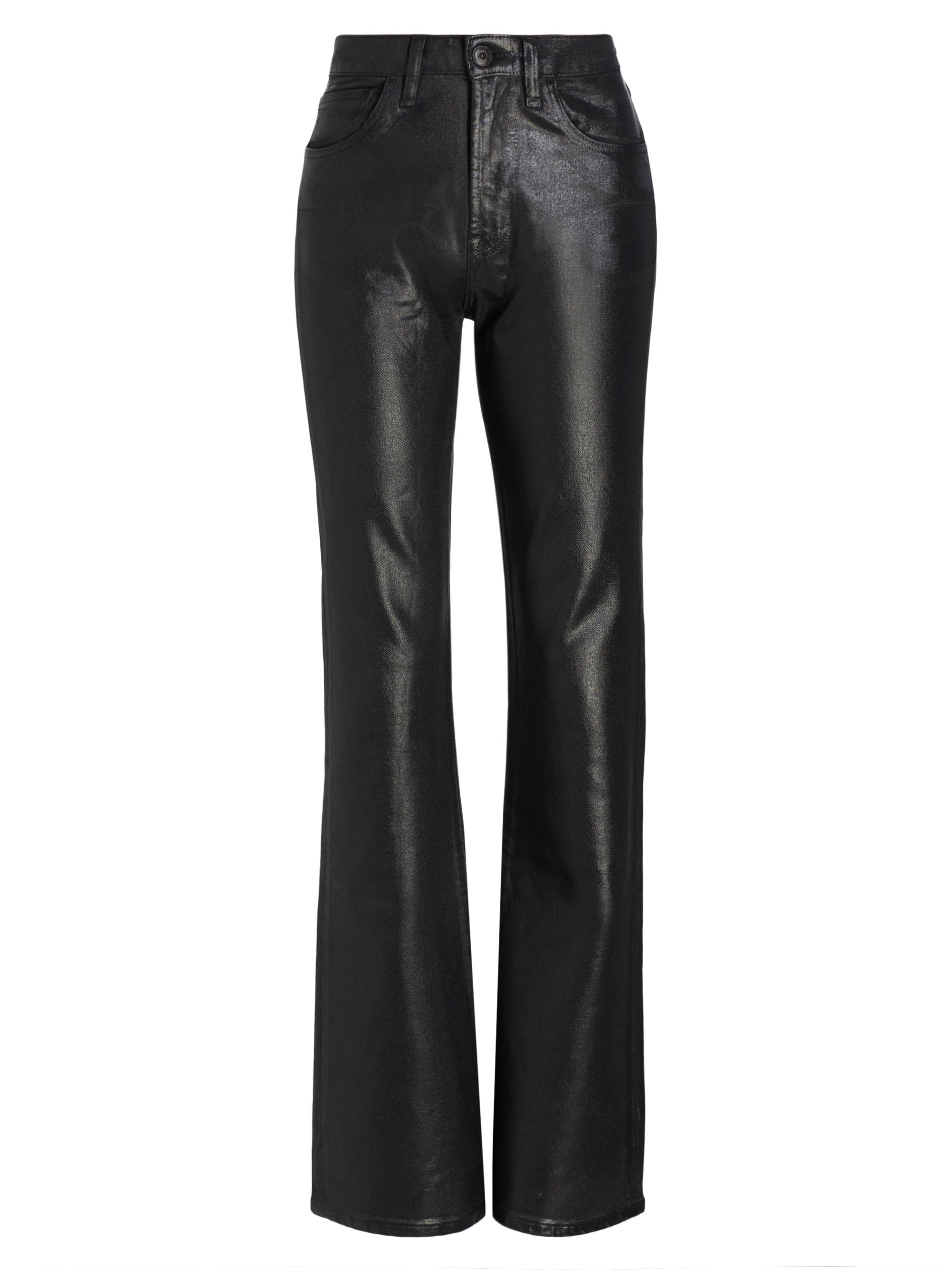 3x1 Women's Farrah High-Rise Coated Jeans - Coated
