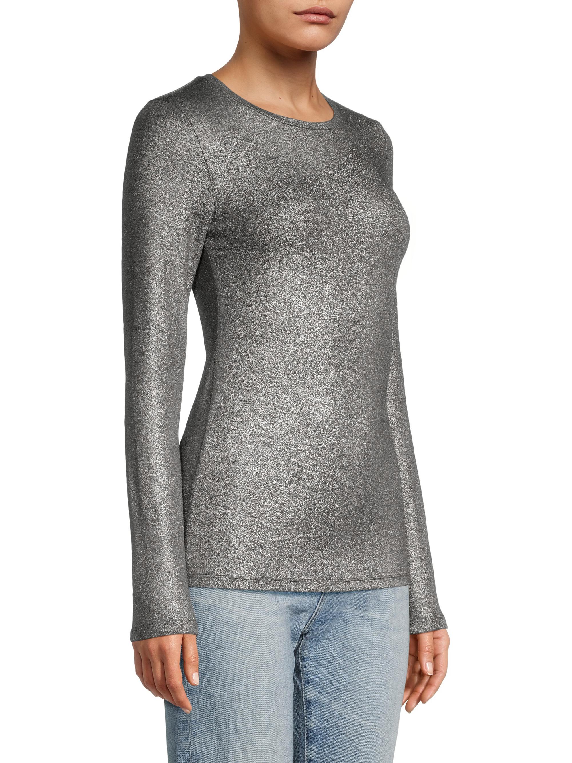 Majestic Soft Touch Semi Relaxed Crewneck in Anthracite