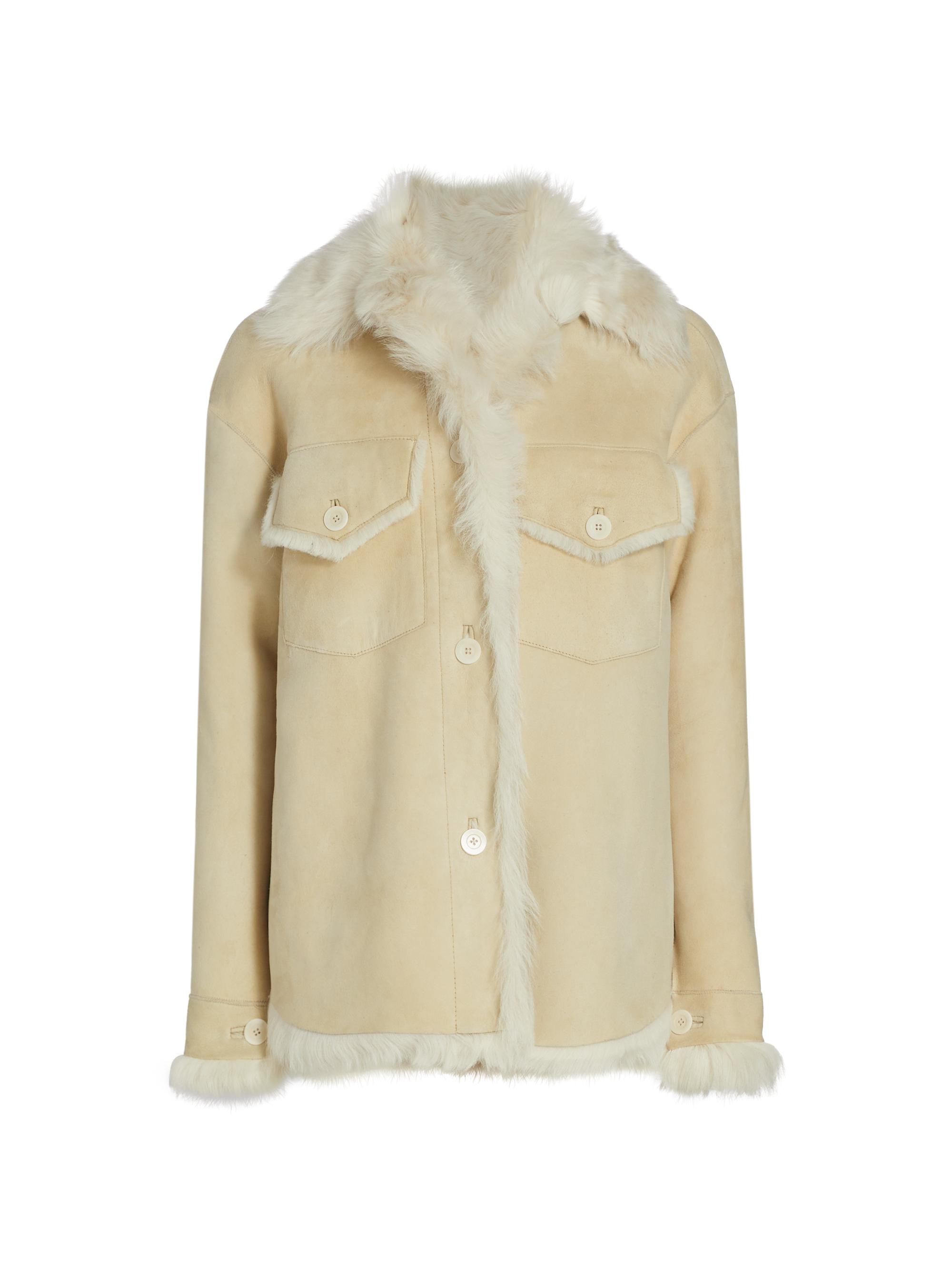 TWP Women's Aspen Reversible Leather Overcoat - Blonde