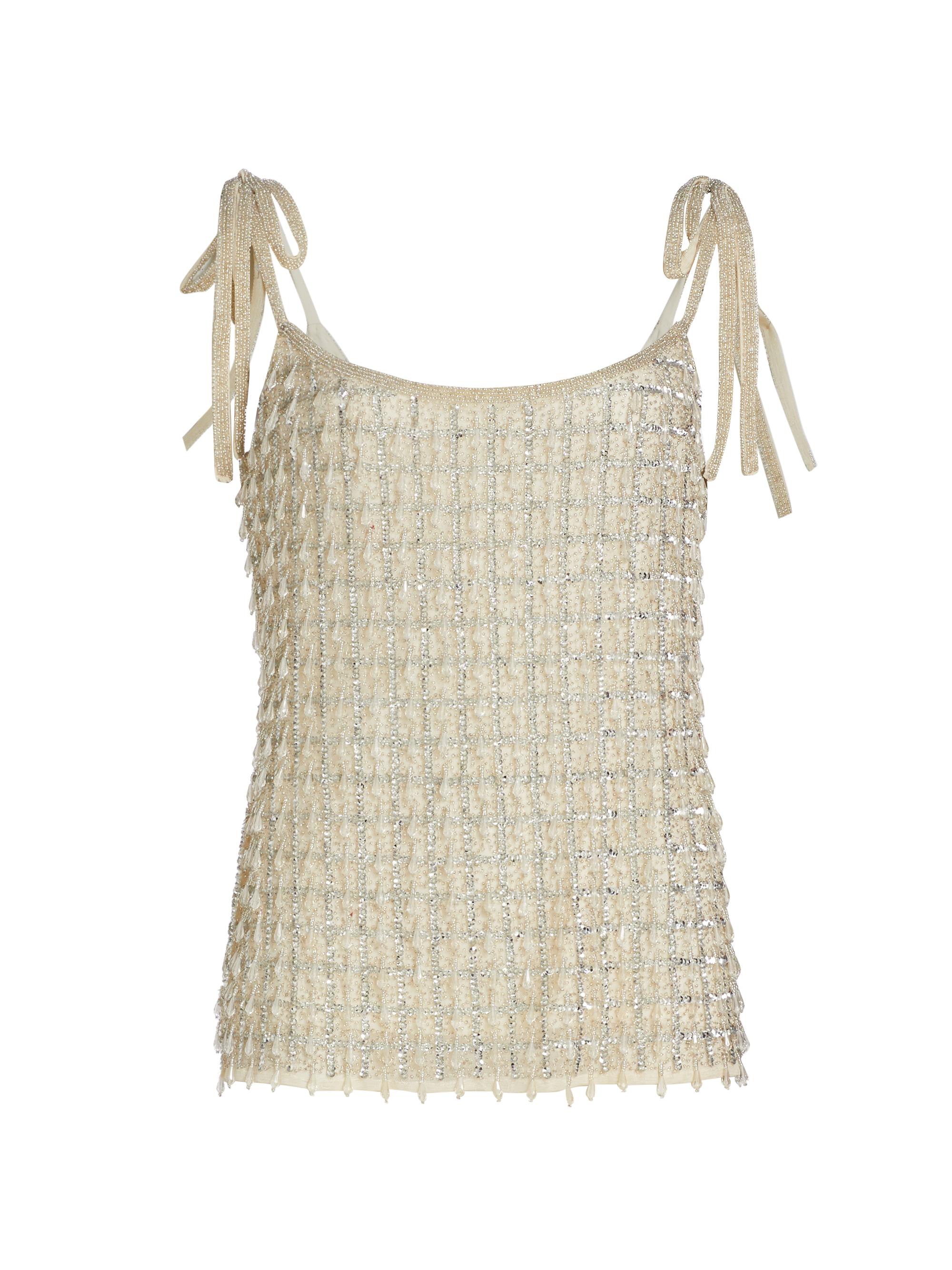 Mac Duggal Women's Separates Crystal-Embellished Cami Top - Black