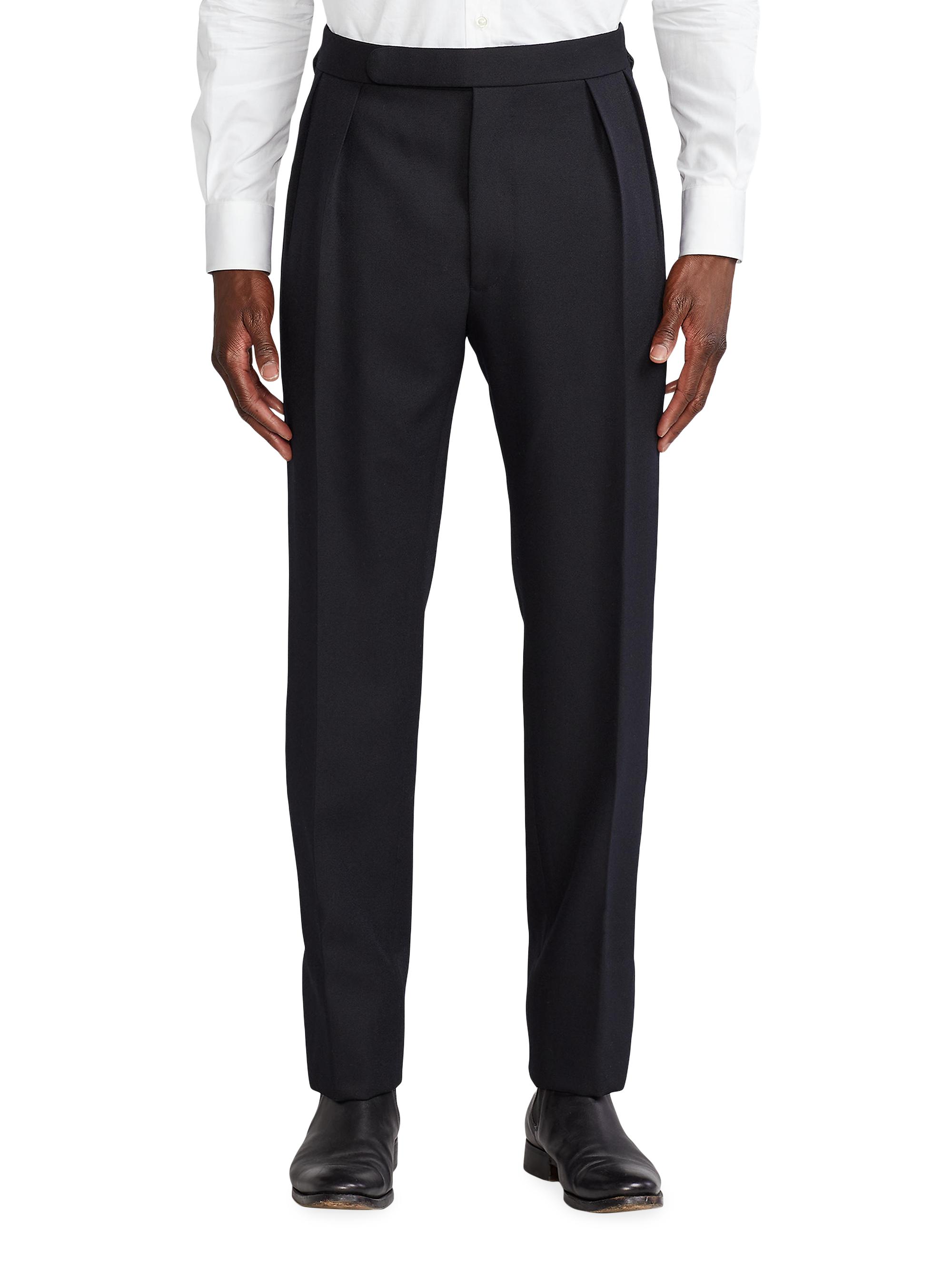 【新品】RALPH LAUREN PURPLE LABLEブラック絹麻スラックス 新品】RALPH LAUREN PURPLE LABLEブラック絹麻スラックス 新品】RALPH