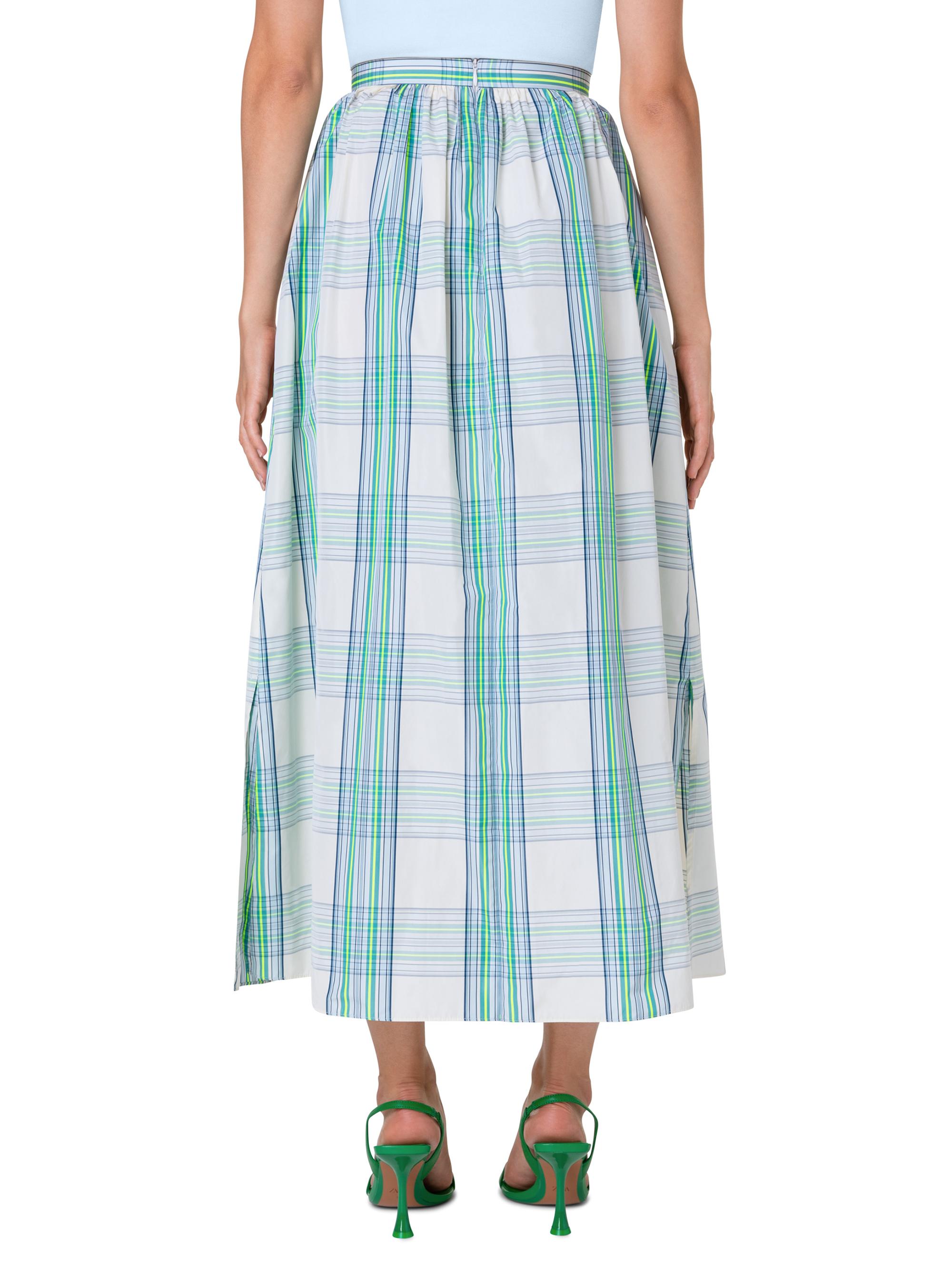 Brushstroke-Print Midi Skirt