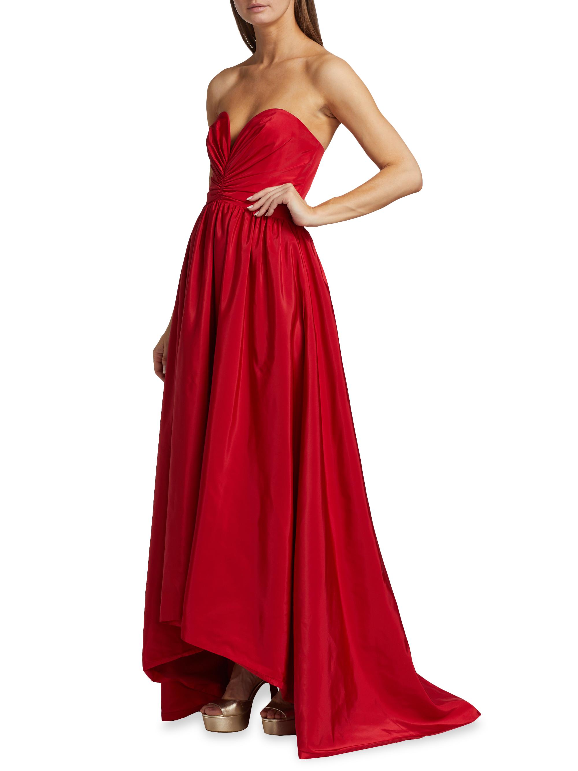 SALE Strapless Taffeta Gown Size 12 Style 20265 main image 1