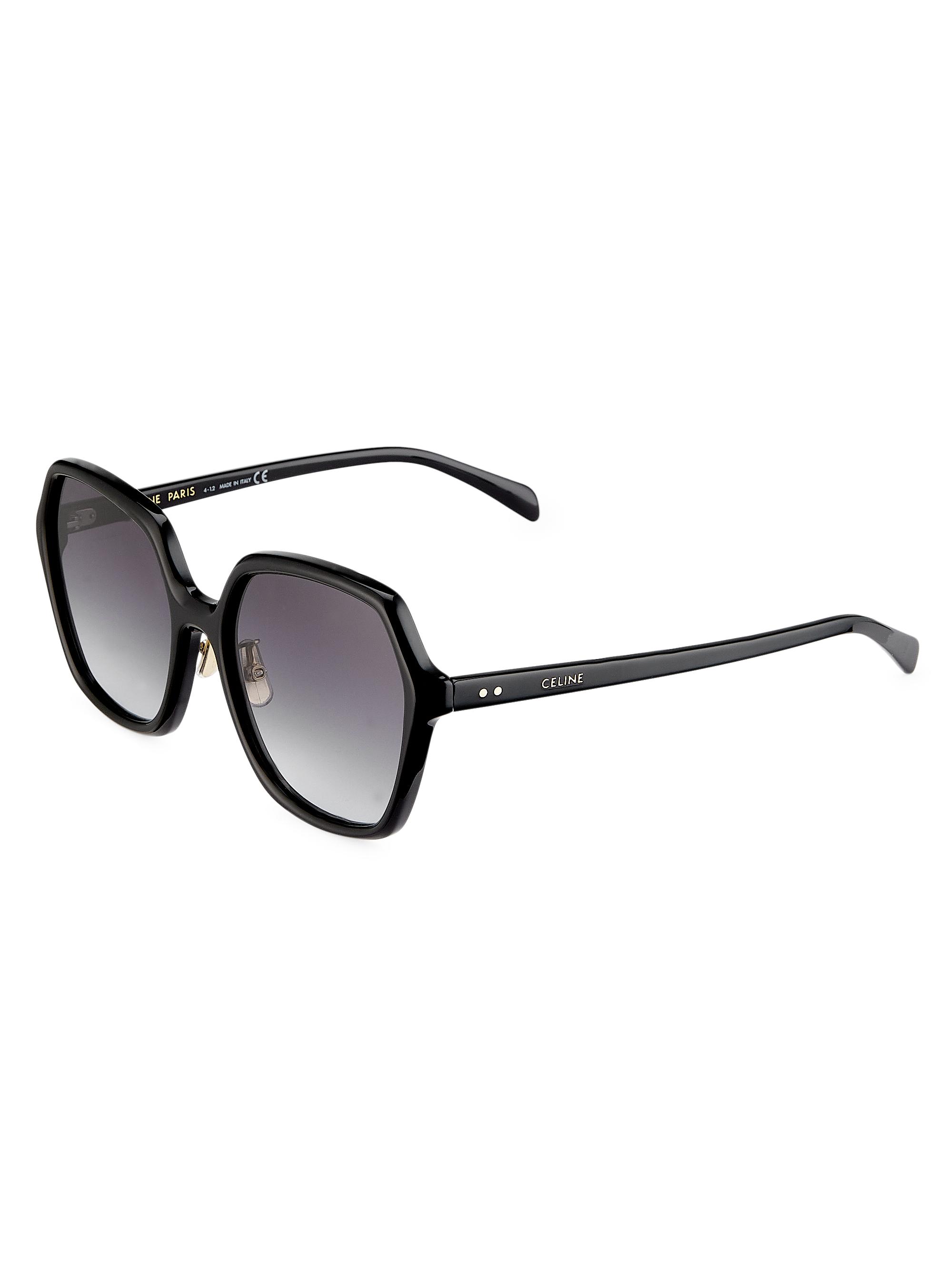 CELINE 58MM Geometric Sunglasses | Saks Fifth Avenue