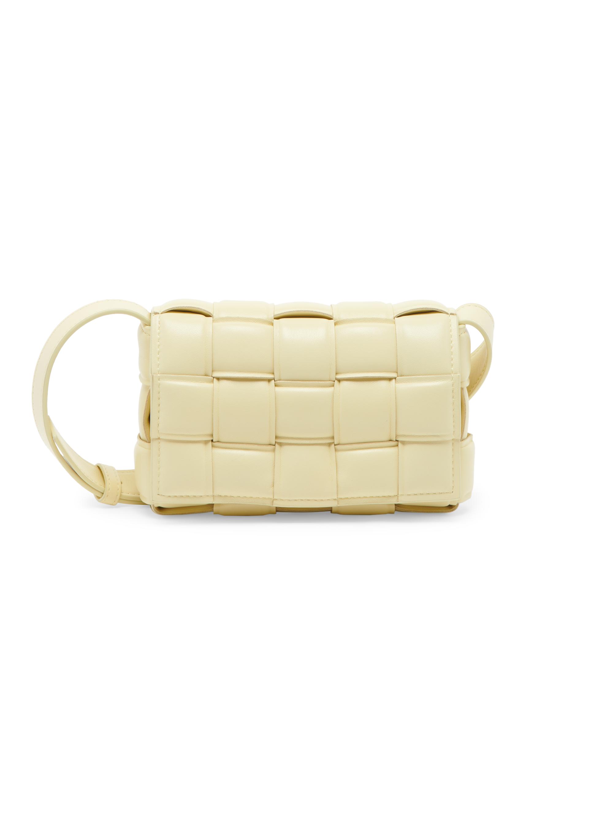 Bottega Veneta Women's Mini Padded Cassette Leather Crossbody Bag - Ice Cream
