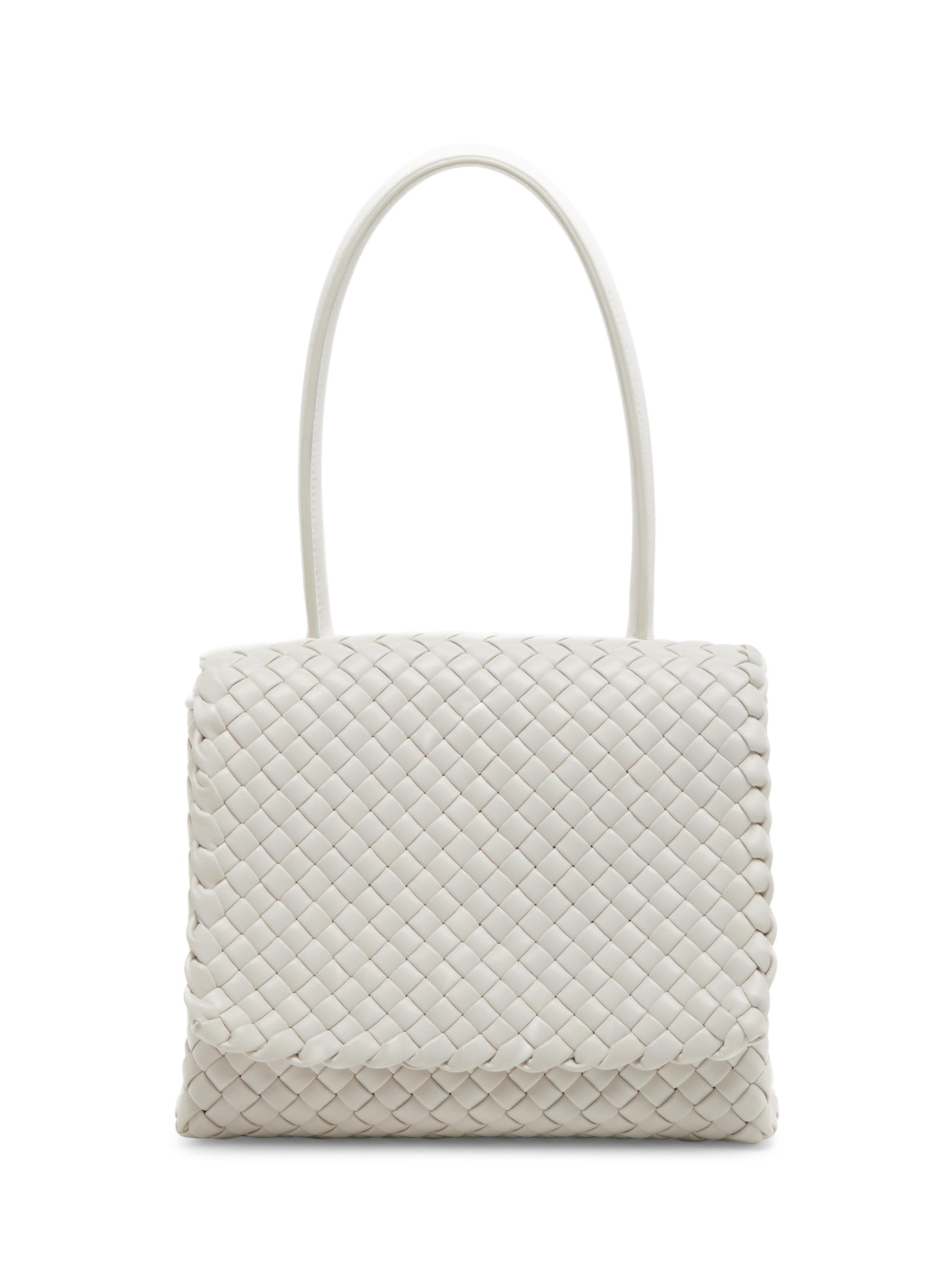 Bottega Veneta Women's Patti Padded Intreccio Leather Top Handle Bag - Space Gold