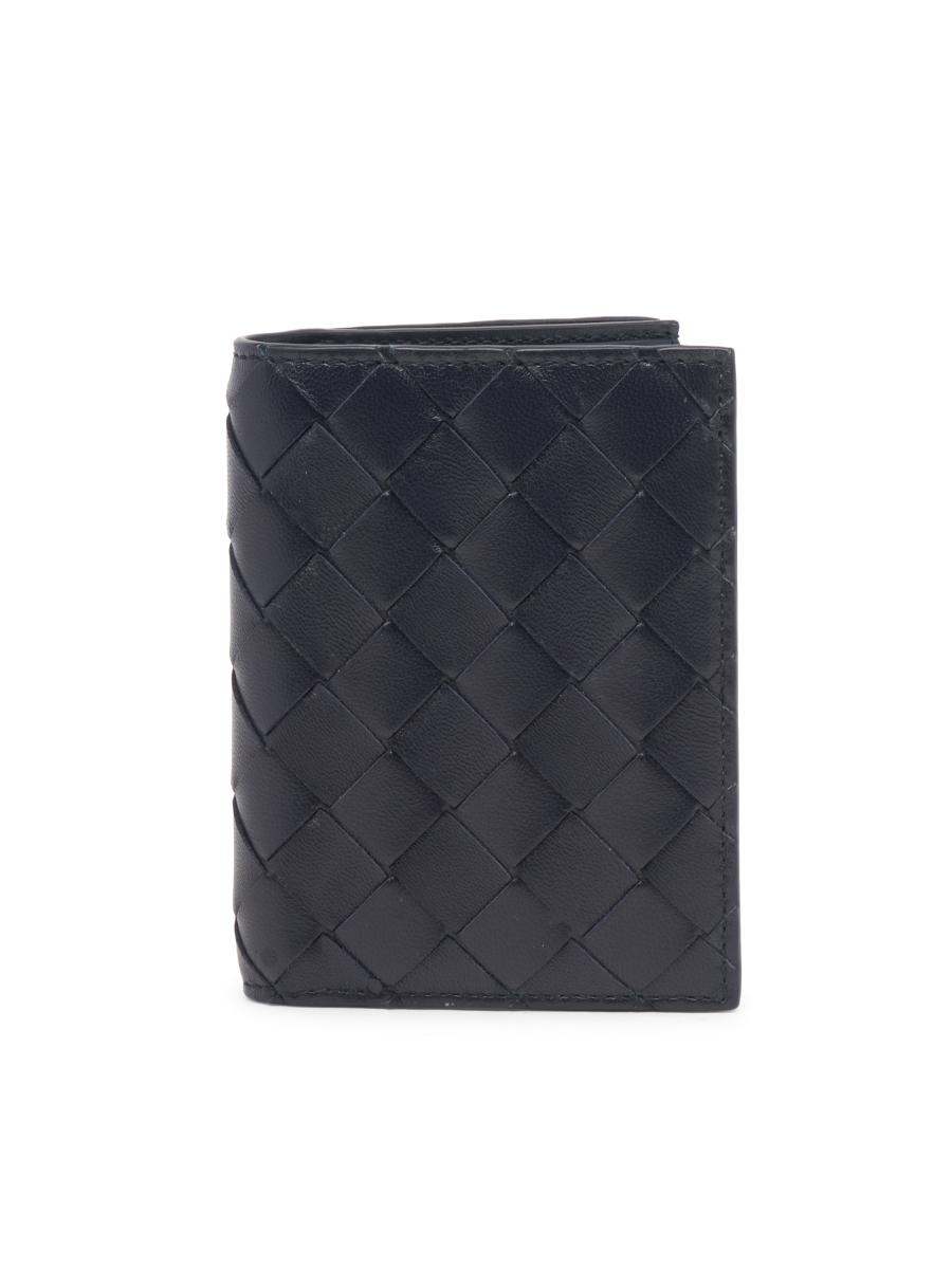 折りたたみ財布 BOTTEGA VENETA INTRECCIATO VN BI-FOLD WALLET Bottega Veneta® Men's Intrecciato Bi-Fold Wallet in Black