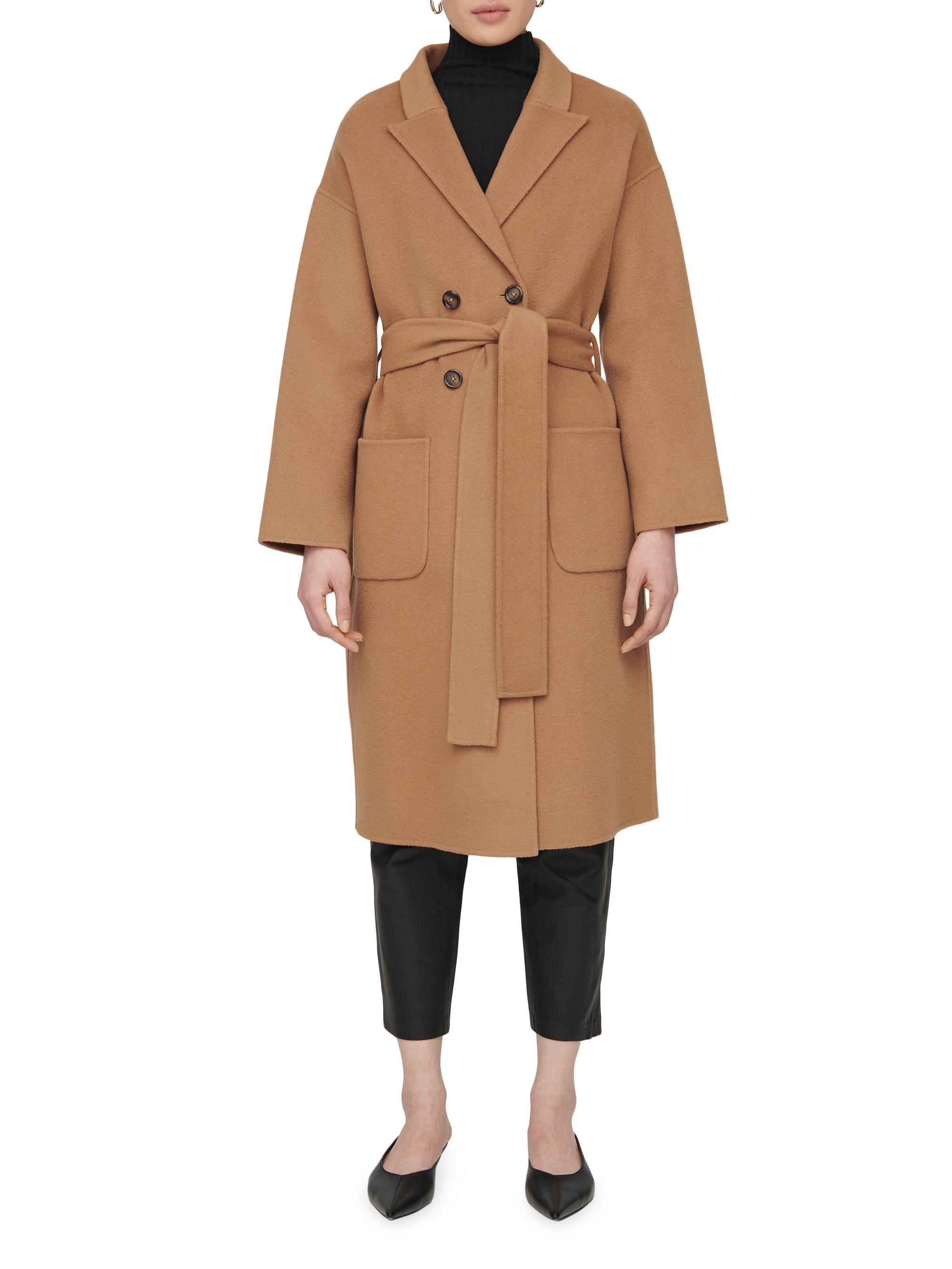 Anine Bing Dylan Wool-Cashmere Belted Coat Saks Fifth Avenue