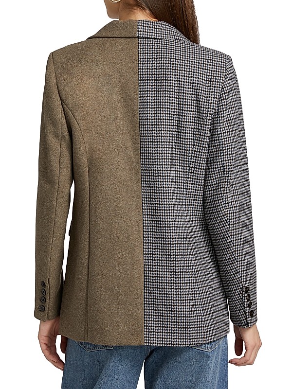 Shop Rails Cody Print-Mixed Double-Breasted Blazer | Saks Shop Rails Cody Print-Mixed Double-Breasted Blazer | Saks