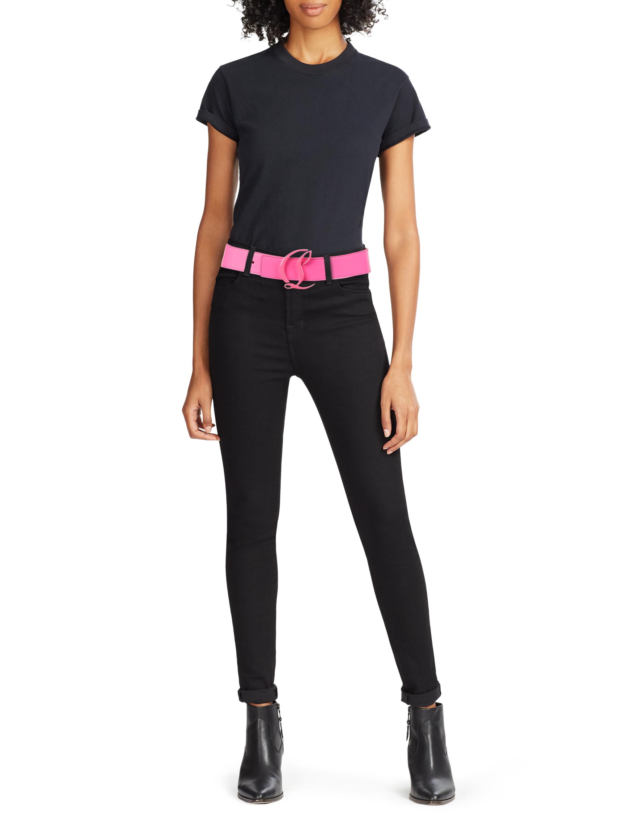 Christian Louboutin Leather CL Logo Belt | Saks Fifth Avenue display picture 2