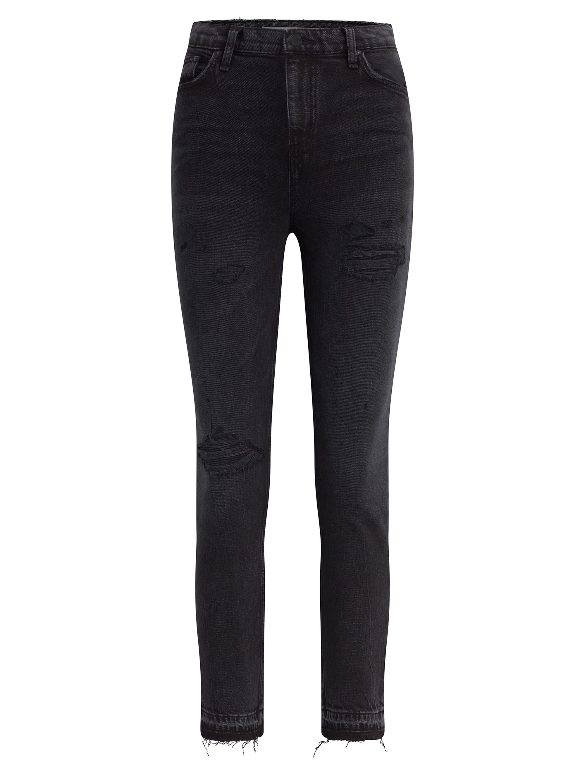 Hudson Jeans Women's Harlow Petite Ultra High-Rise Stretch Cigarette Jeans - Dark Lovely