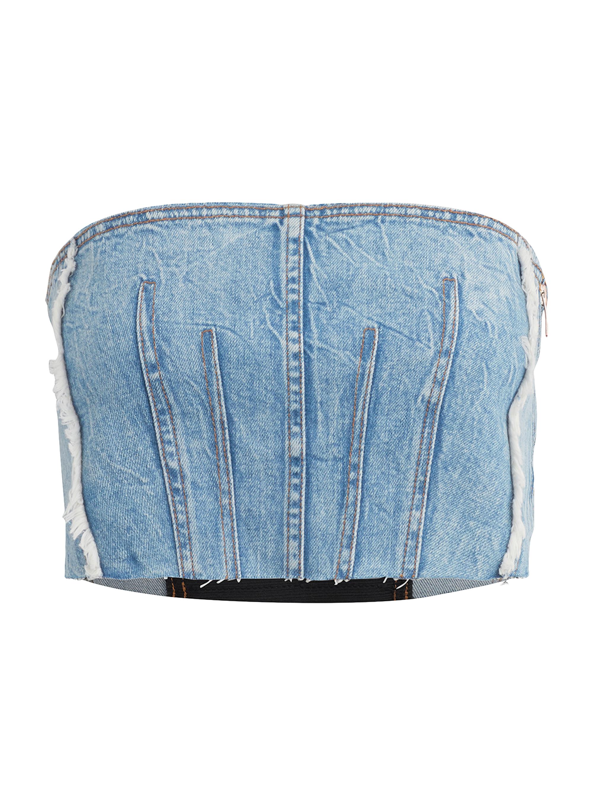 Hudson Jeans Women's Steve Corset Top - Blue