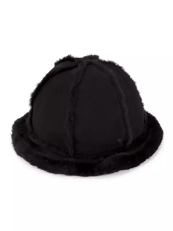 Shearling Spill Seam Bucket Hat