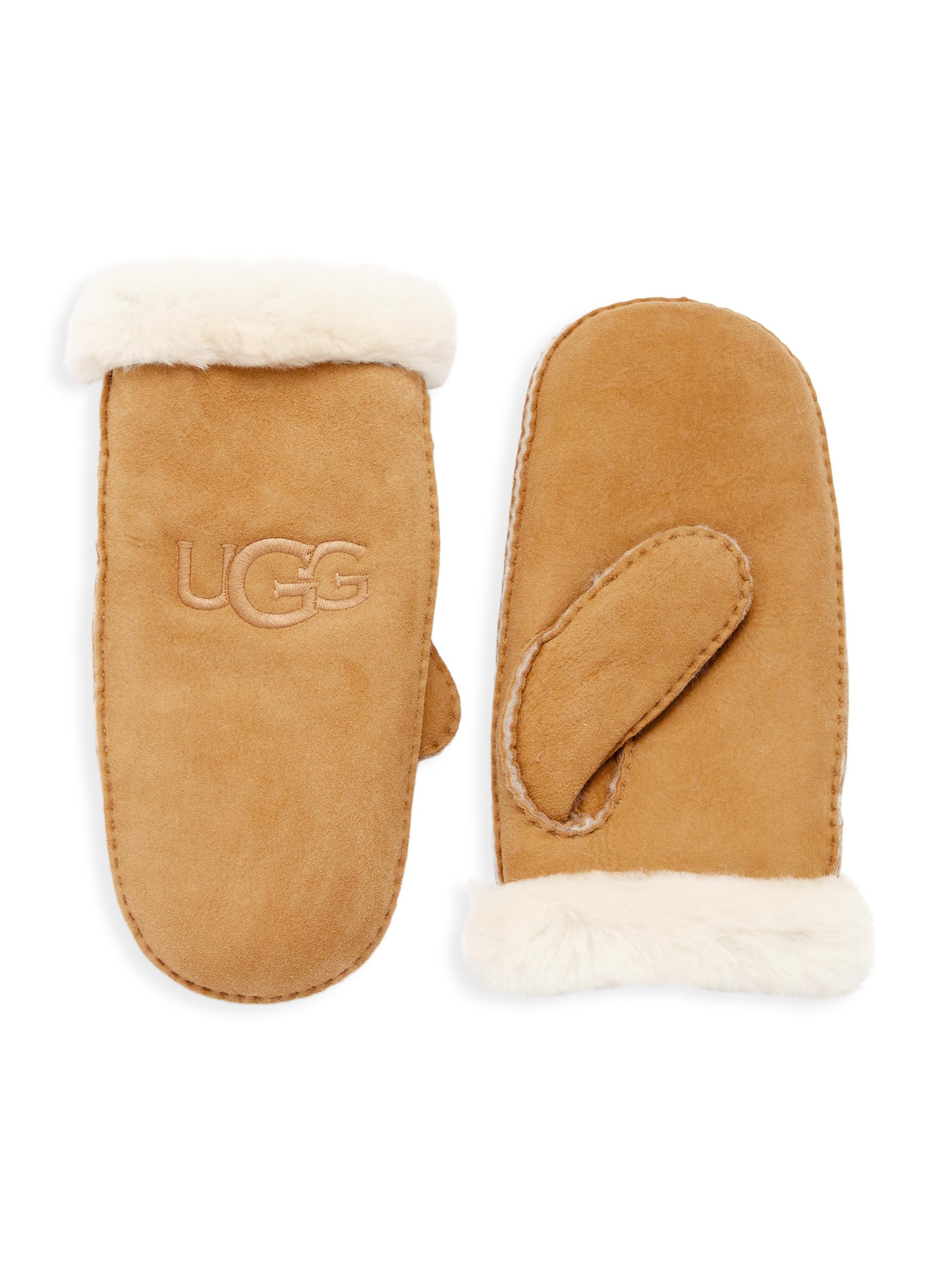 UGG Sheepskin Embroidered Logo Earmuffs | Saks Fifth Avenue