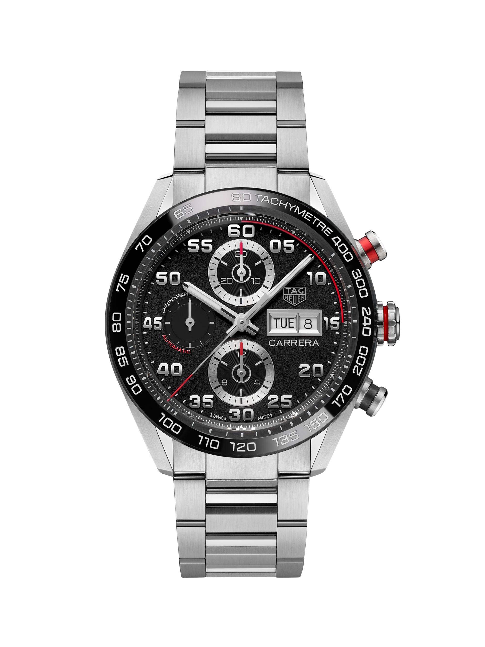 TAG Heuer Men's Carrera Caliber Stainless Steel Automatic Chronograph - Steel