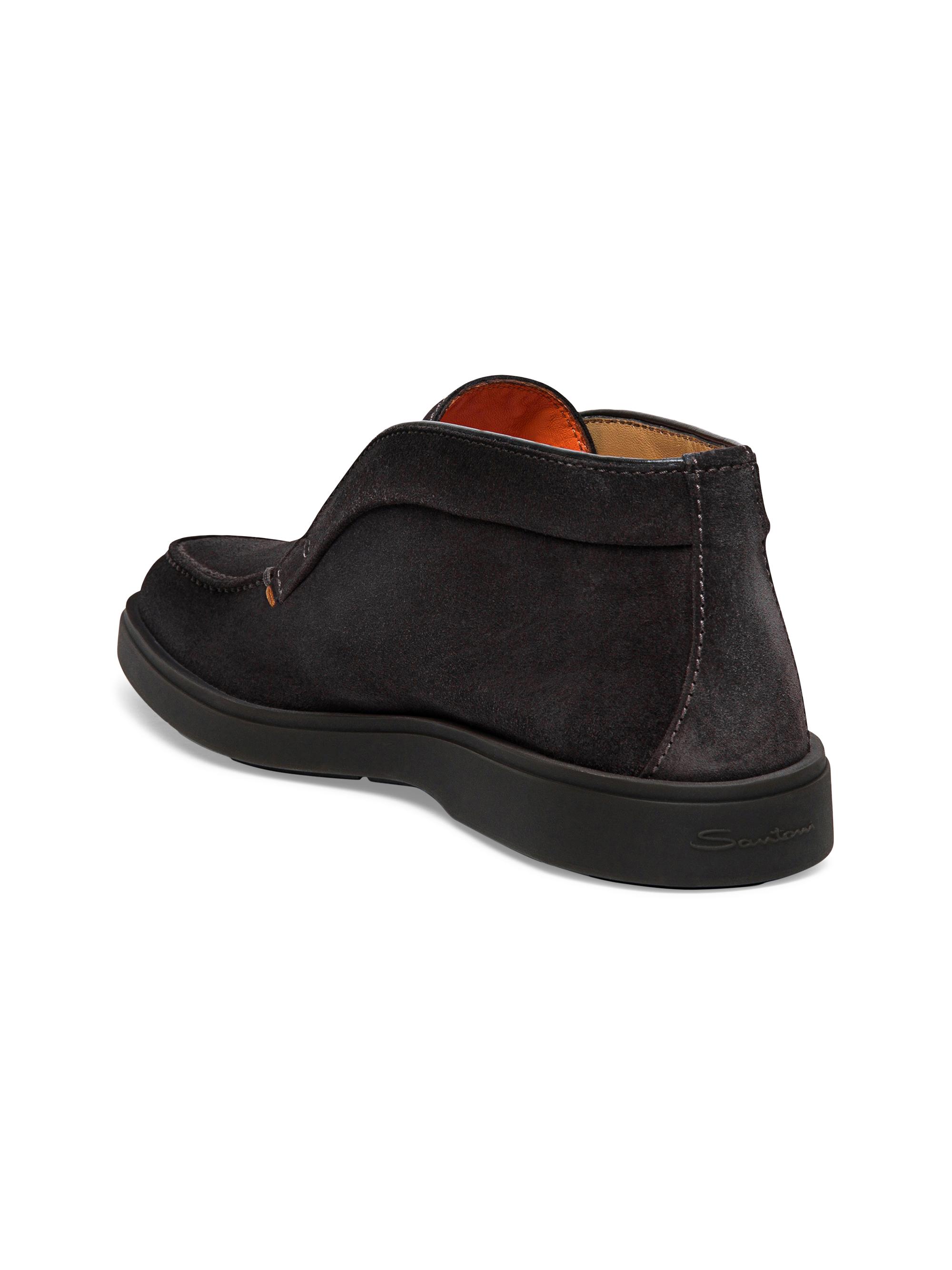 Santoni slip-on suede boots - Brown