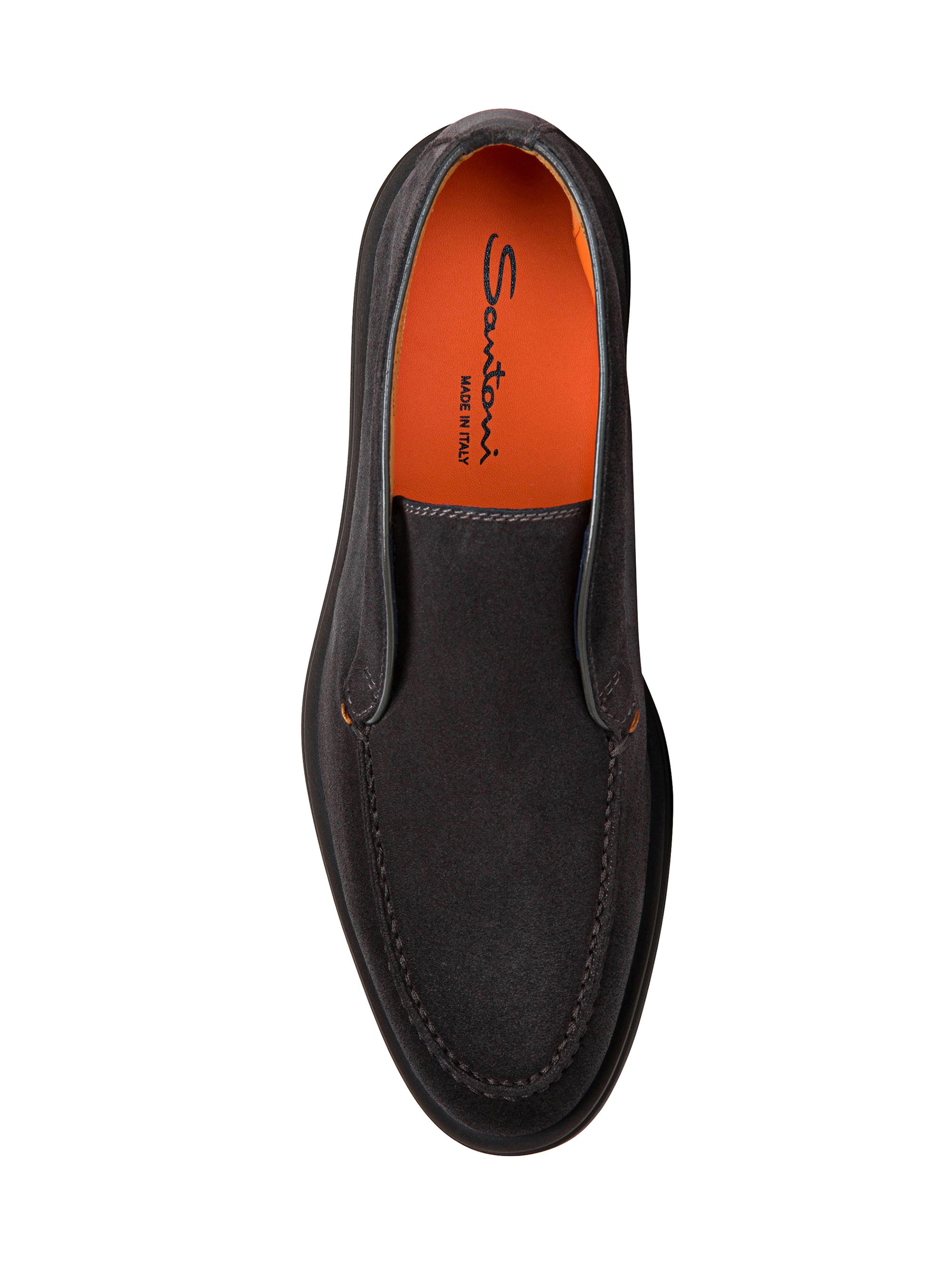 Santoni slip-on suede loafers - Neutrals