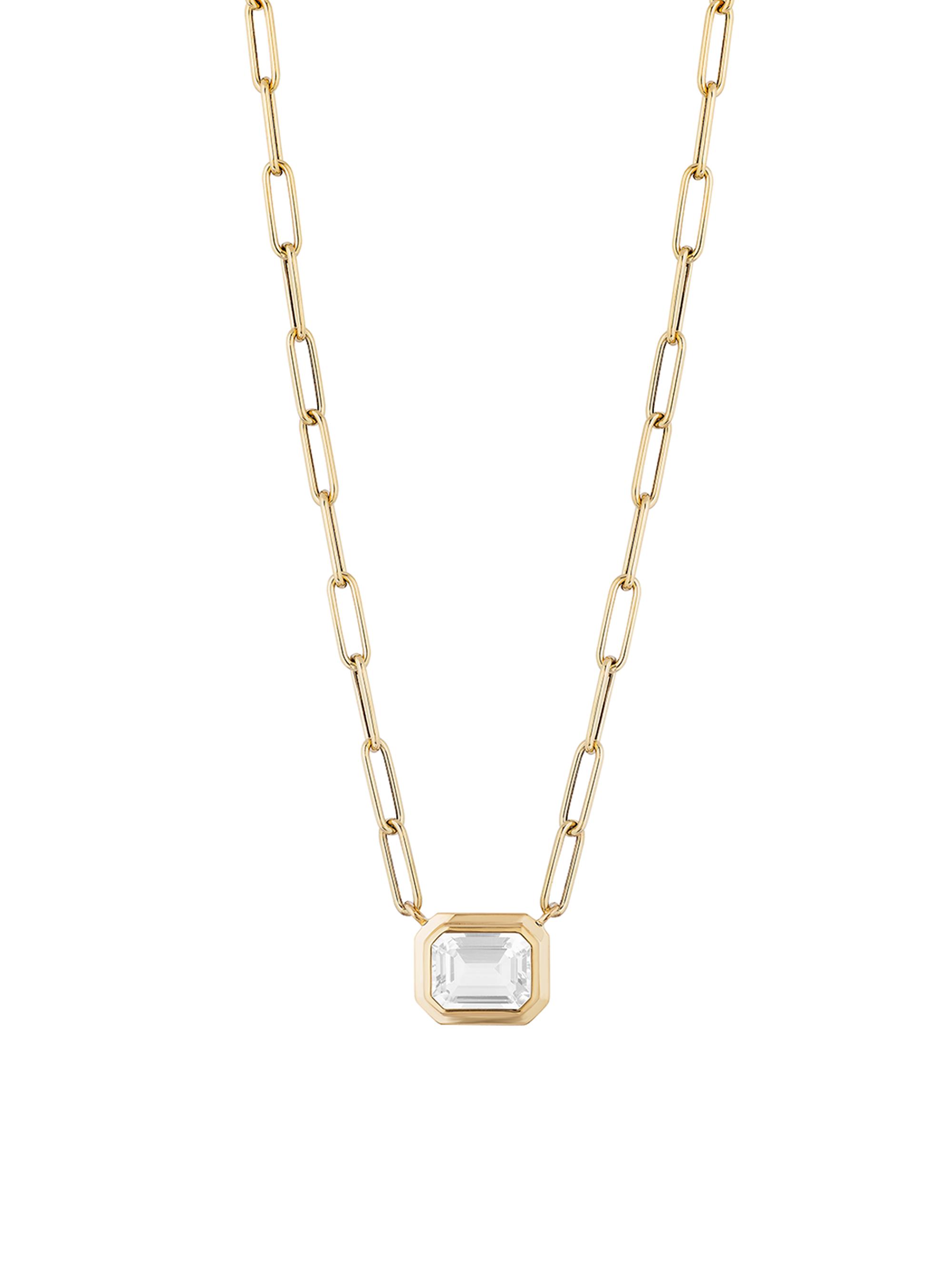 Goshwara Women's Manhattan 18K Yellow Gold & Moon Quartz Pendant Necklace - Yellow Gold